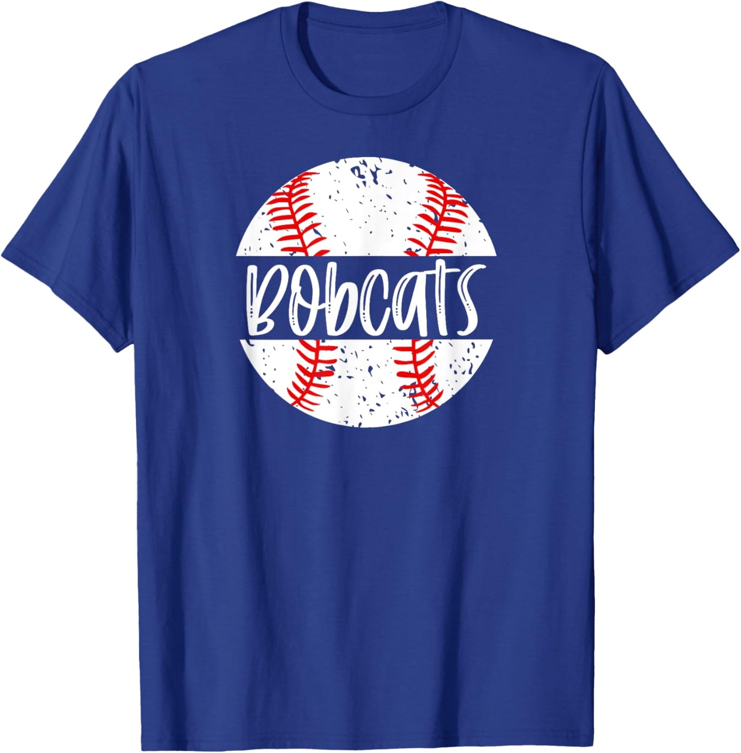 Bobcats Baseball Team Mascot School Spirit Game Day T-Shirt - T-Shirt | Royal