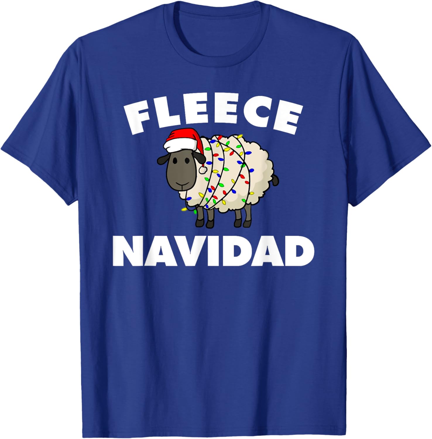 Fleece Navidad funny Christmas Sheep Fleece Navidad T-Shirt - T-Shirt | Royal
