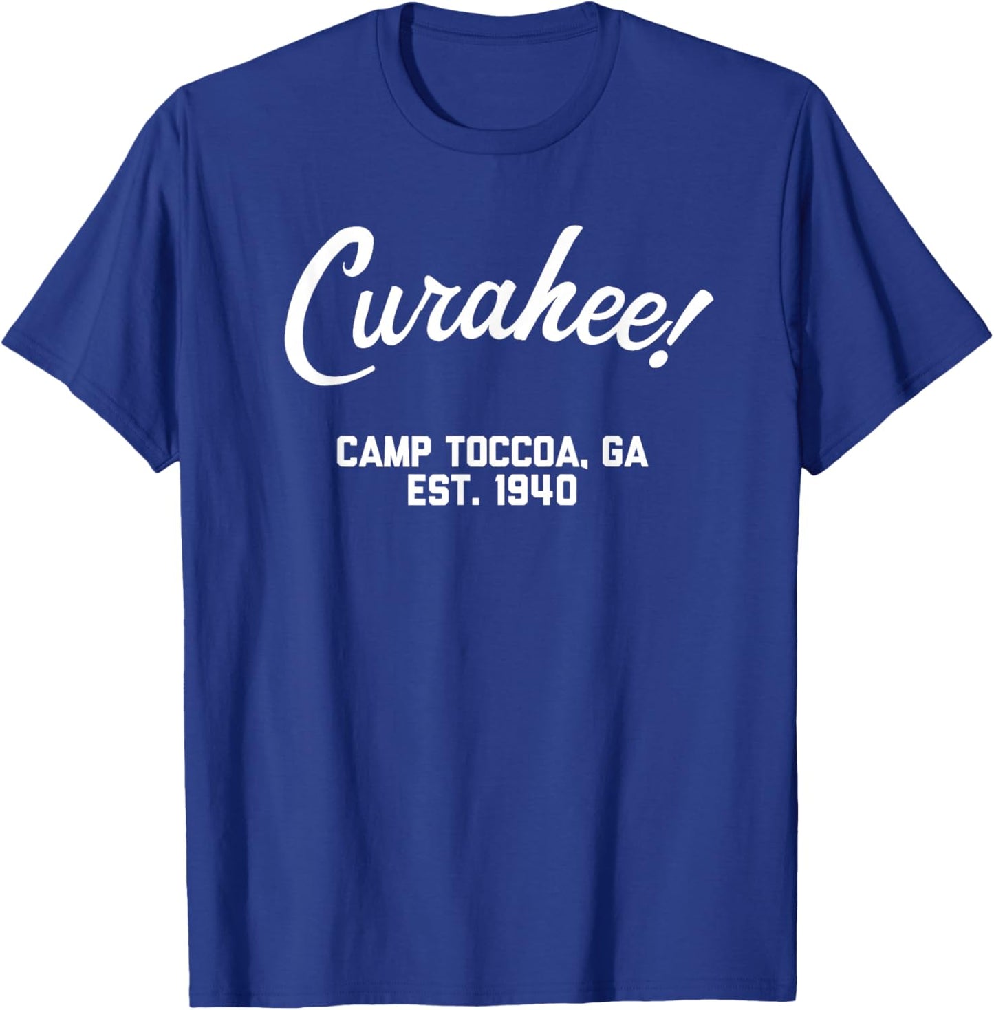 Curahee Camp Toccoa Georgia Airborne T-Shirt - T-Shirt | Royal