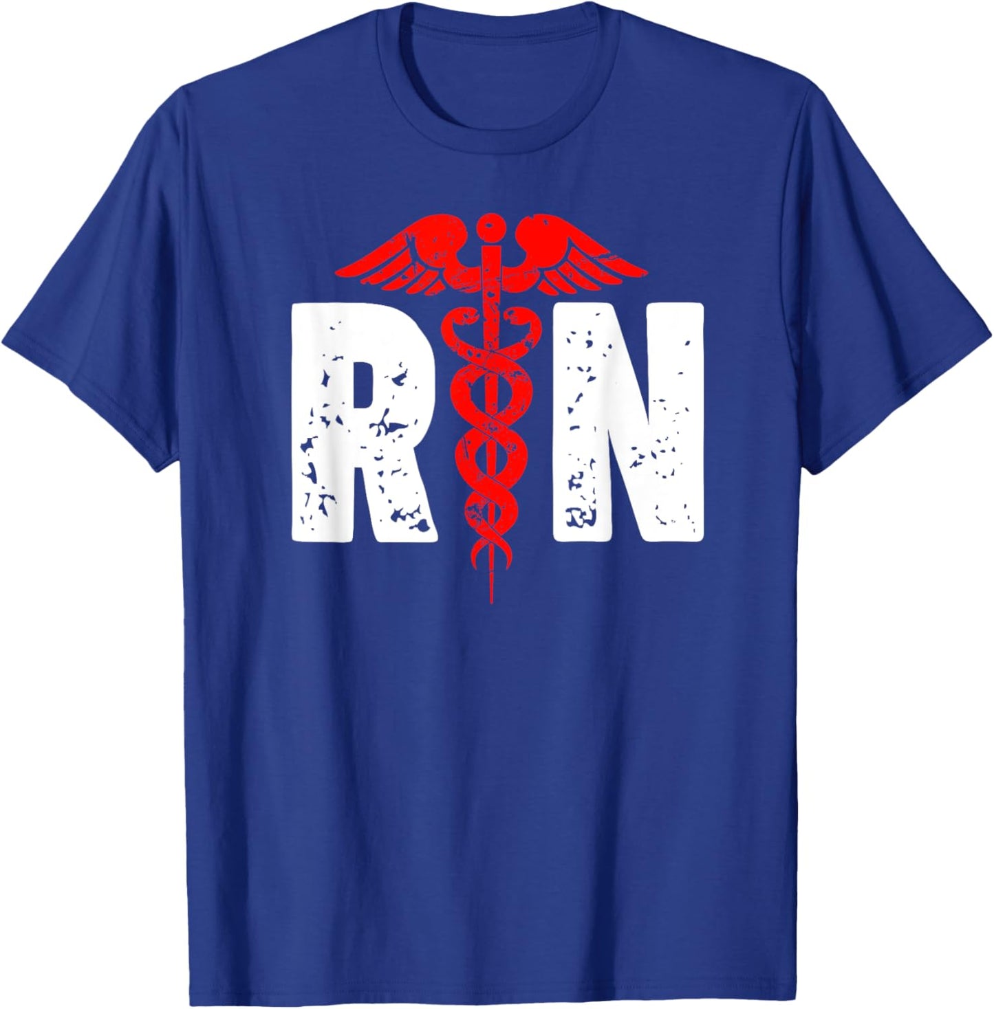 RN with nurse logo RN Registered Nurse T-Shirt - T-Shirt | Royal