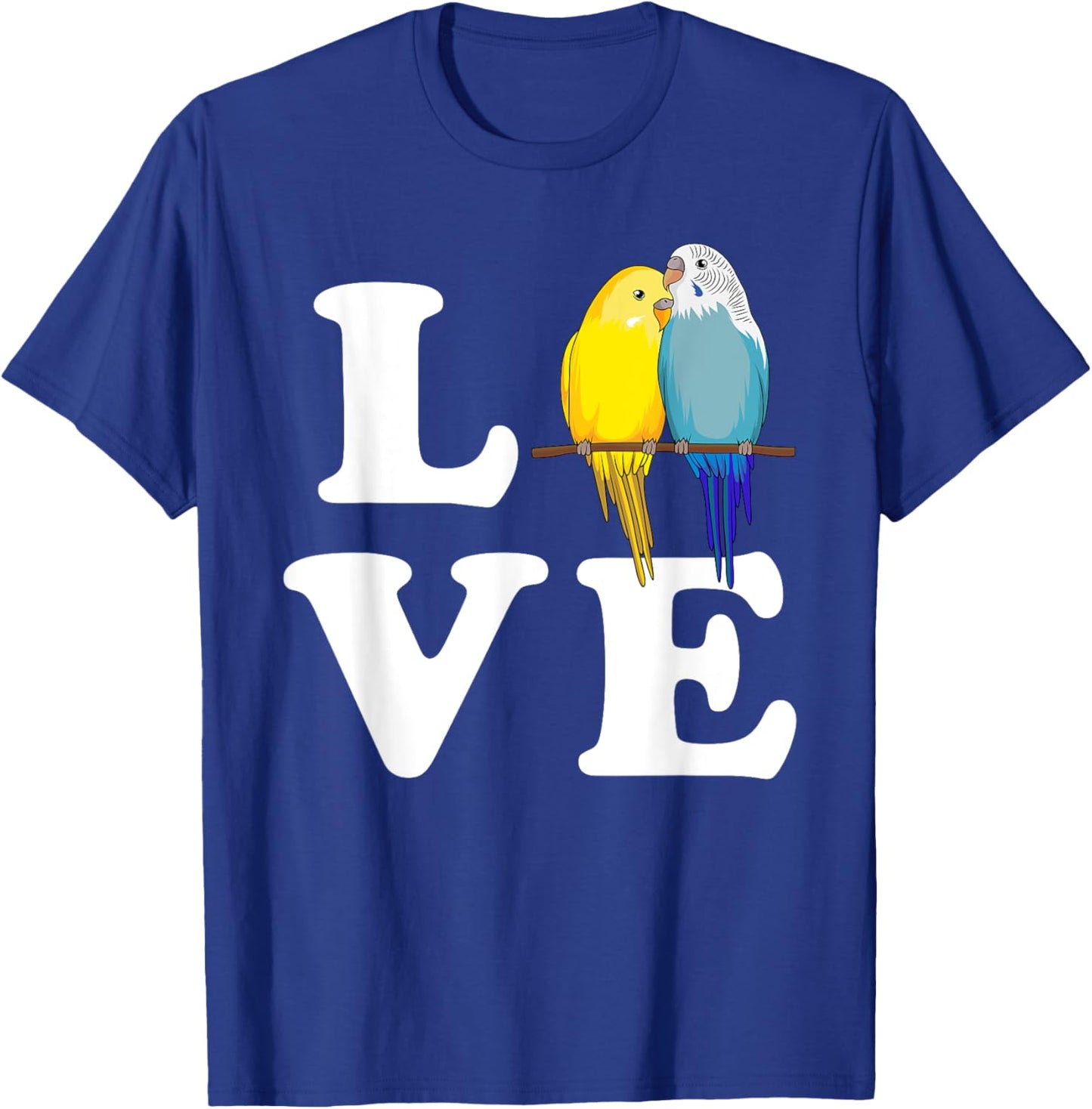 Budgie Love Parakeet Budgerigar Girl T-Shirt - T-Shirt | Royal