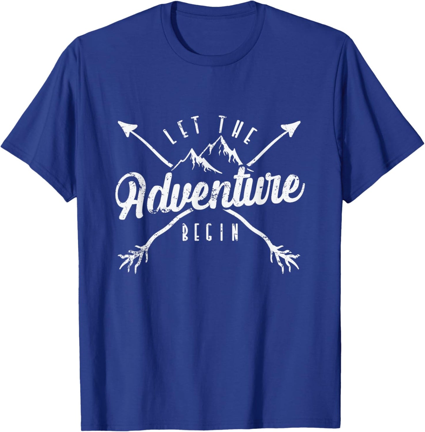 Camping "Let The Adventure Begin" T-Shirt - T-Shirt | Royal