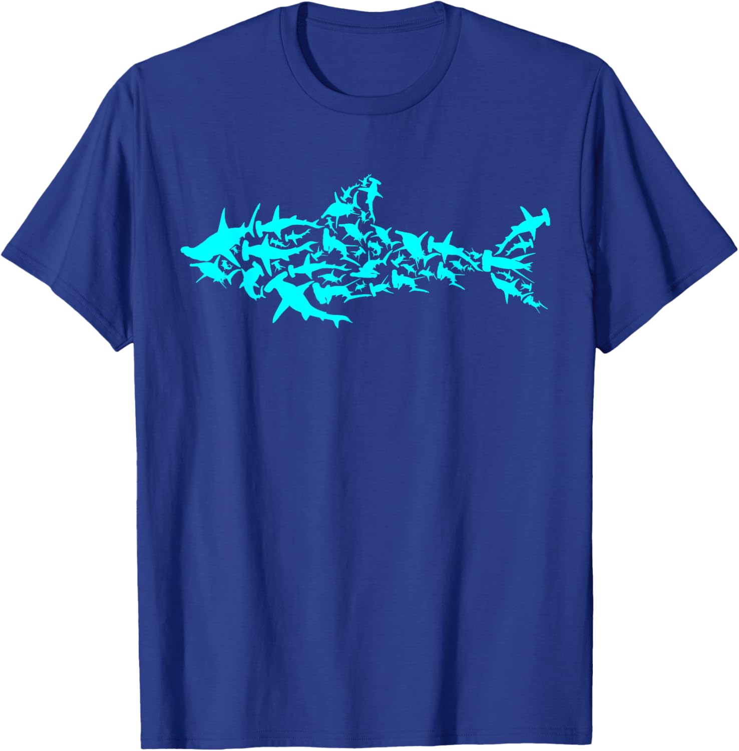 Shark Fish - Hammerhead Shark Lover Sharks - Shark T-Shirt - T-Shirt | Royal