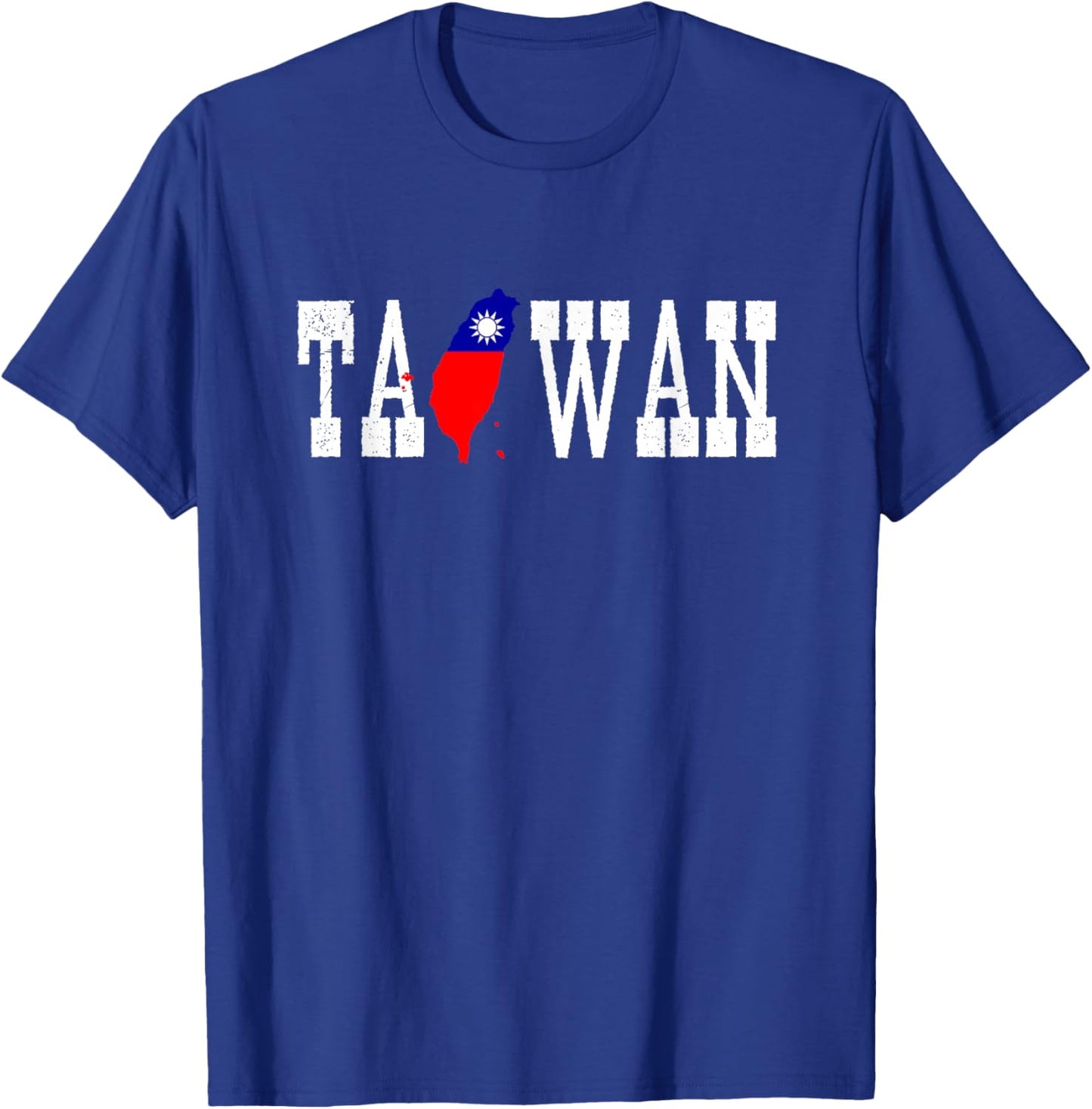 Taiwan Jersey for Love Taiwan Flag Silhouette Taiwanese T-Shirt - T-Shirt | Royal