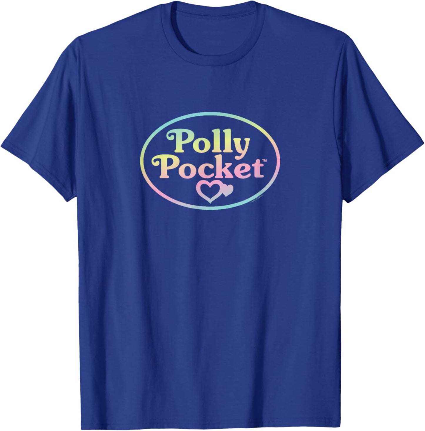 Polly Pocket - Polly Pocket Rainbow Ombre Logo T-Shirt - T-Shirt | Royal