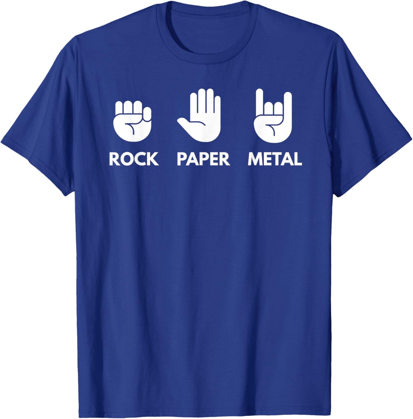 Rock Paper Metal T-Shirt - T-Shirt | Royal
