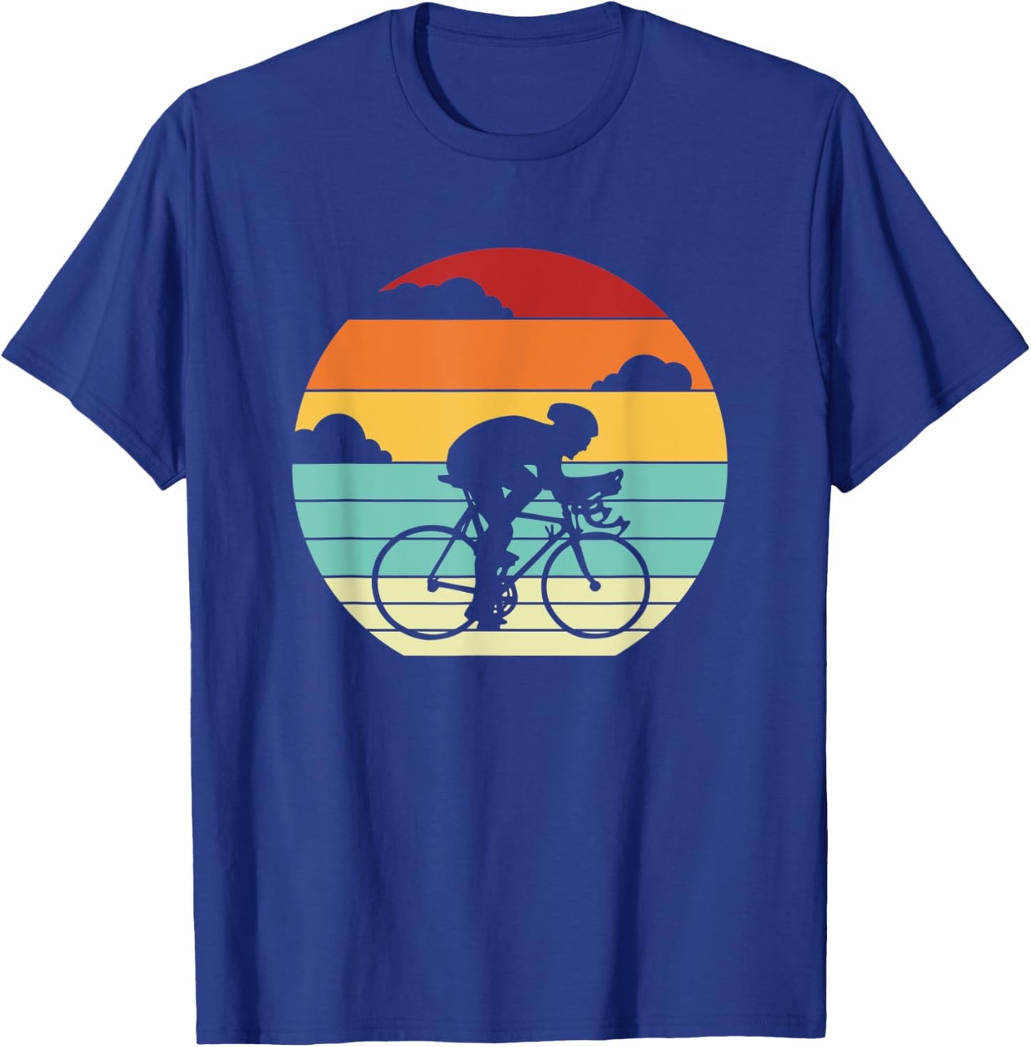 Retro Cyclist Gravel City Bike Bicyclist Bicycle T-Shirt - T-Shirt | Royal