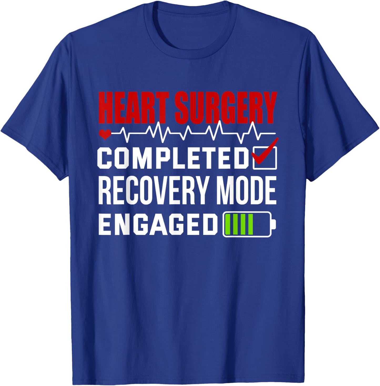 Open Heart Surgery Bypass Survivor T-Shirt - T-Shirt | Royal