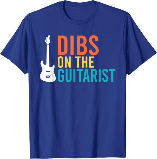 Dibs on the Guitarist Music Instrument Guitar Player T-Shirt - T-Shirt | Royal