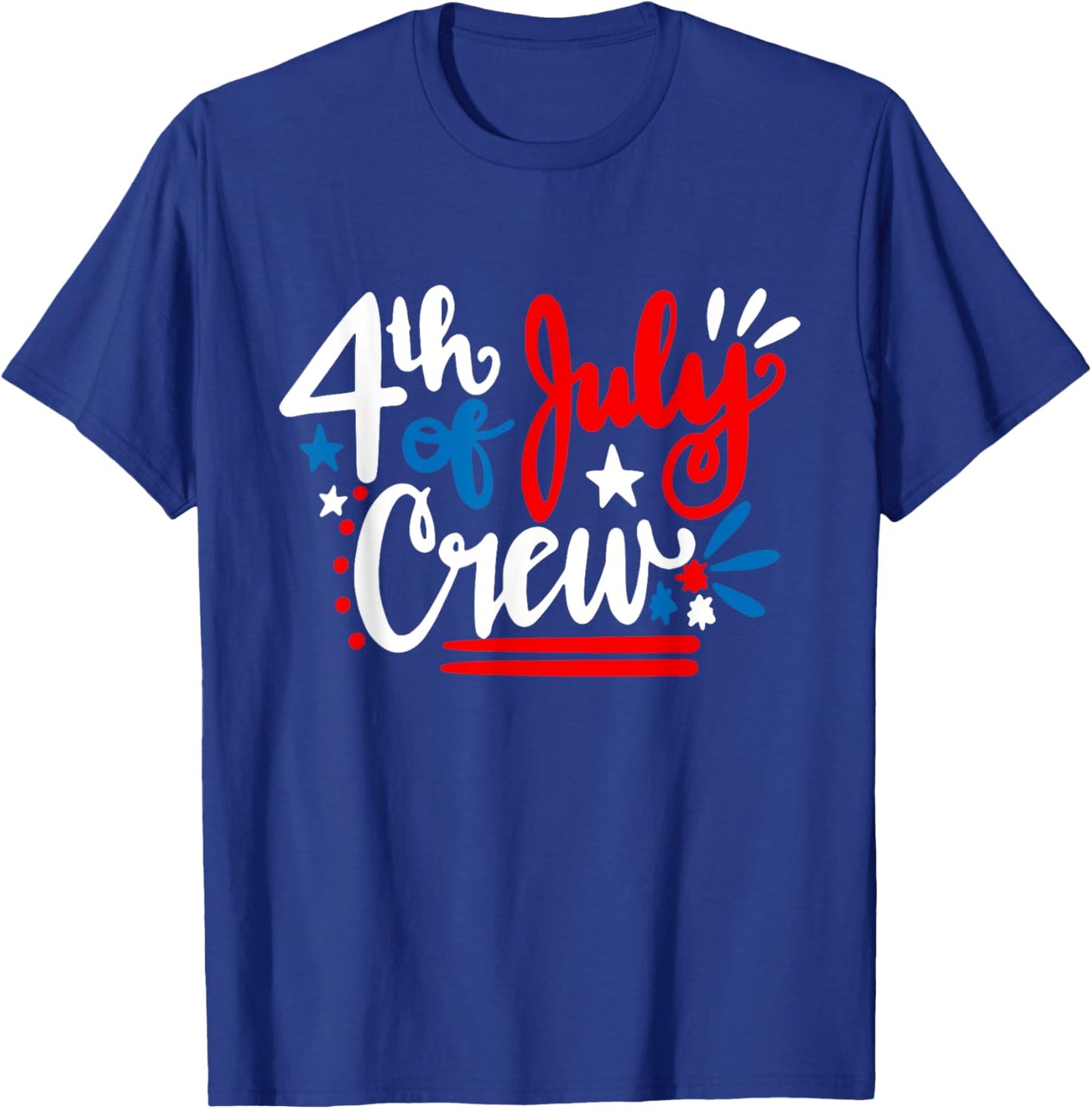 4th Of July Crew Shirt Independence Day Family Matching T-Shirt - T-Shirt | Royal