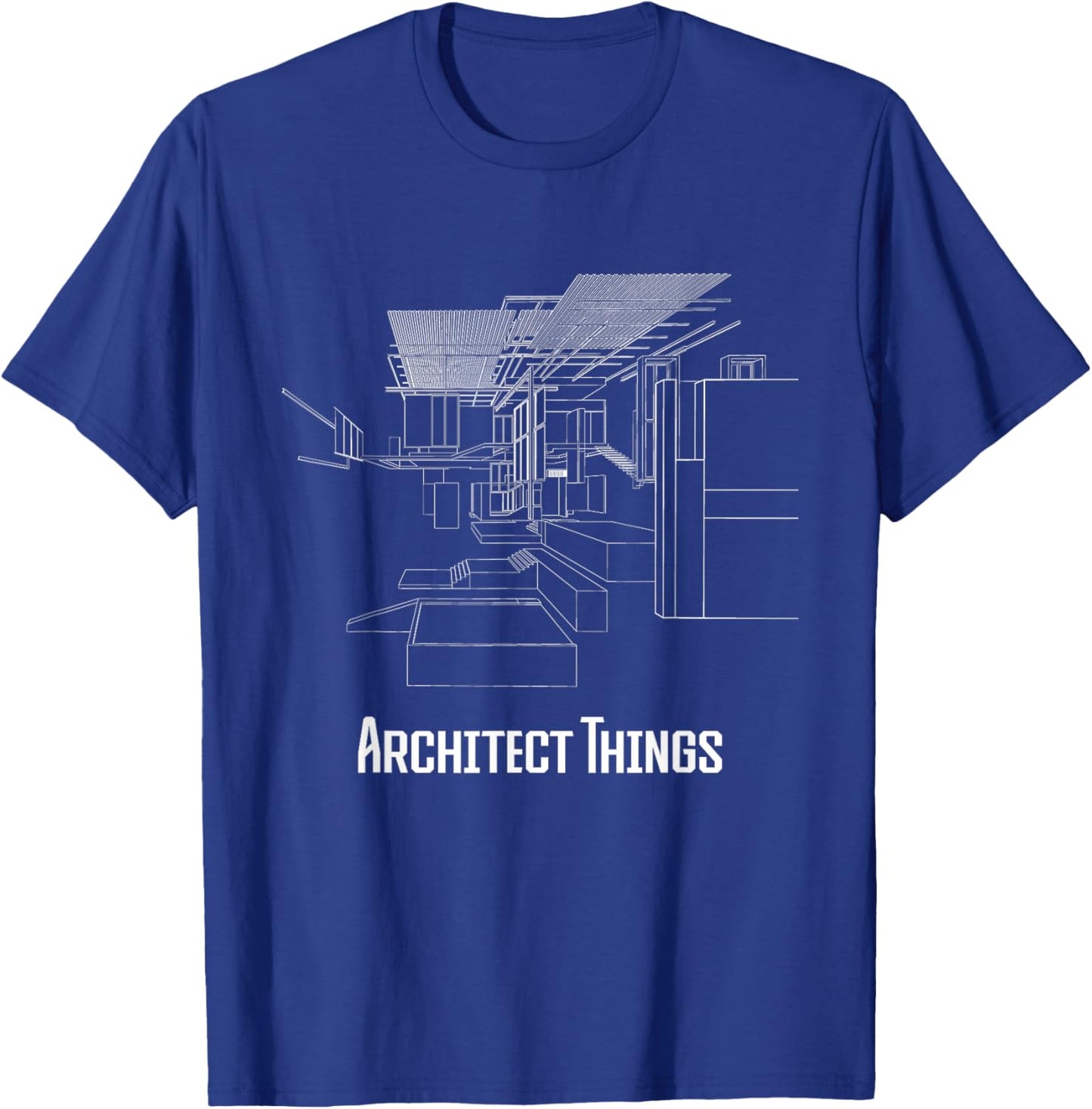 Architect Things - Architecture Artwork Designer Planner T-Shirt - T-Shirt | Royal