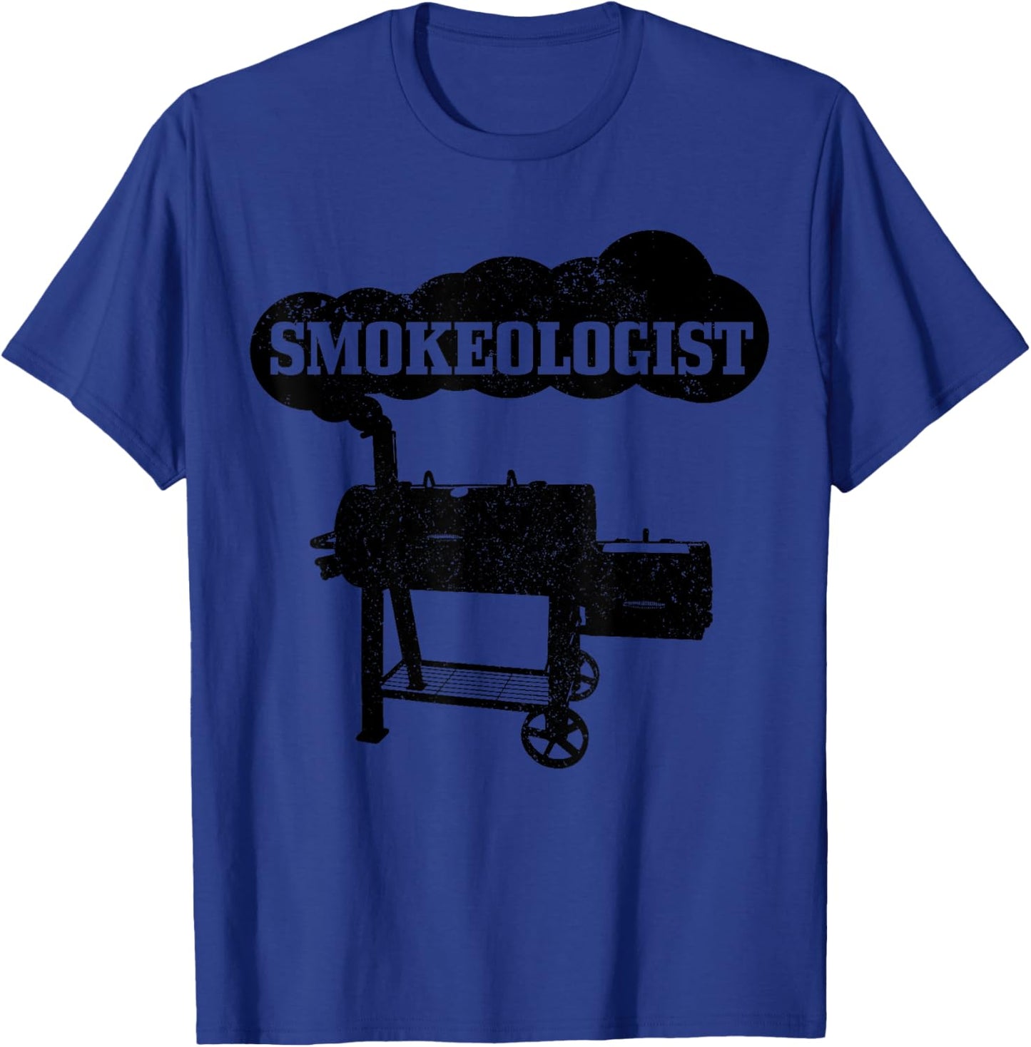 Smokeologist BBQ Grilling Chef Smoker Funny Barbecue T-Shirt - T-Shirt | Royal