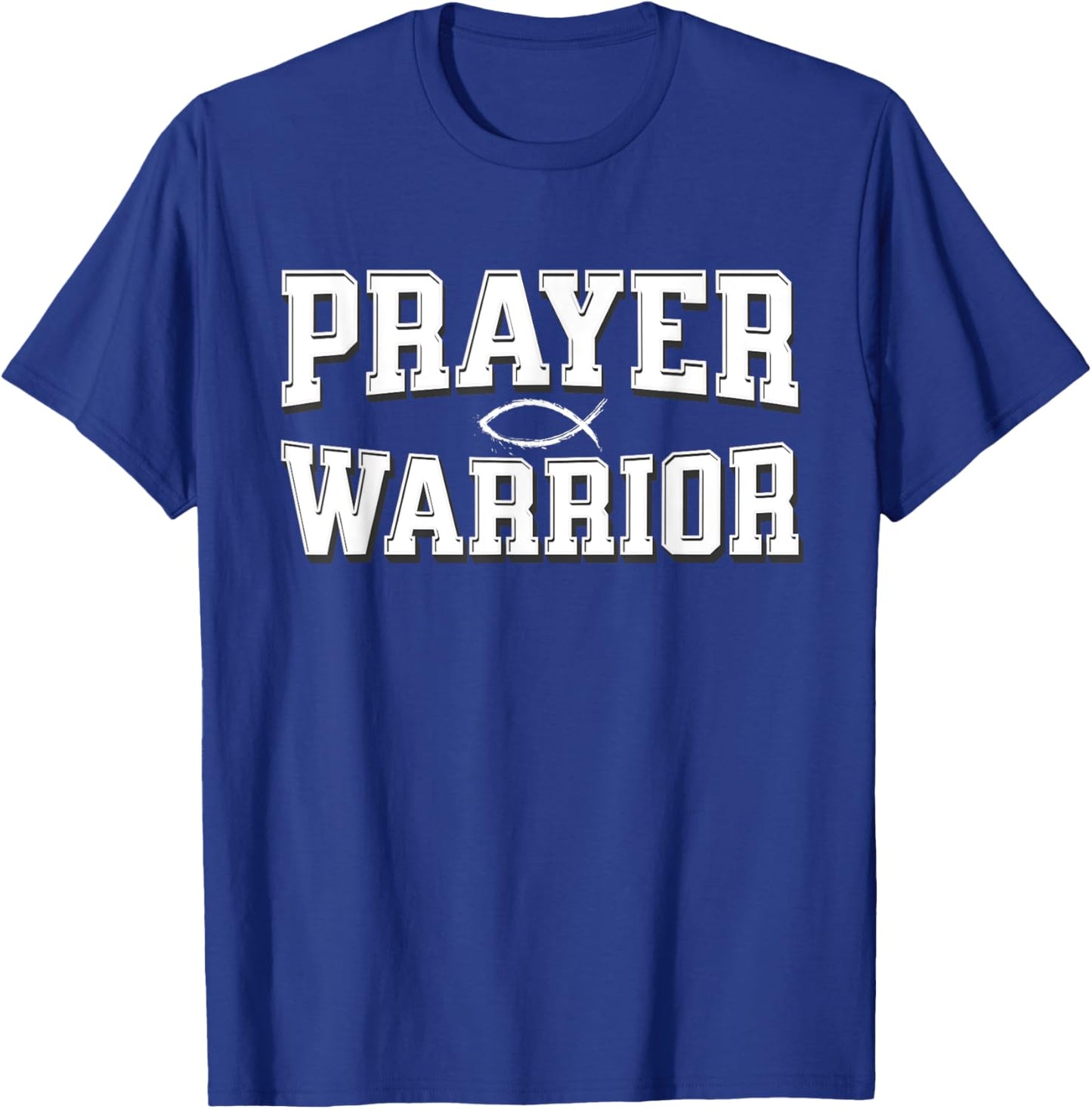 Christian PRAY shirt women, PRAYER WARRIOR T-Shirt - T-Shirt | Royal