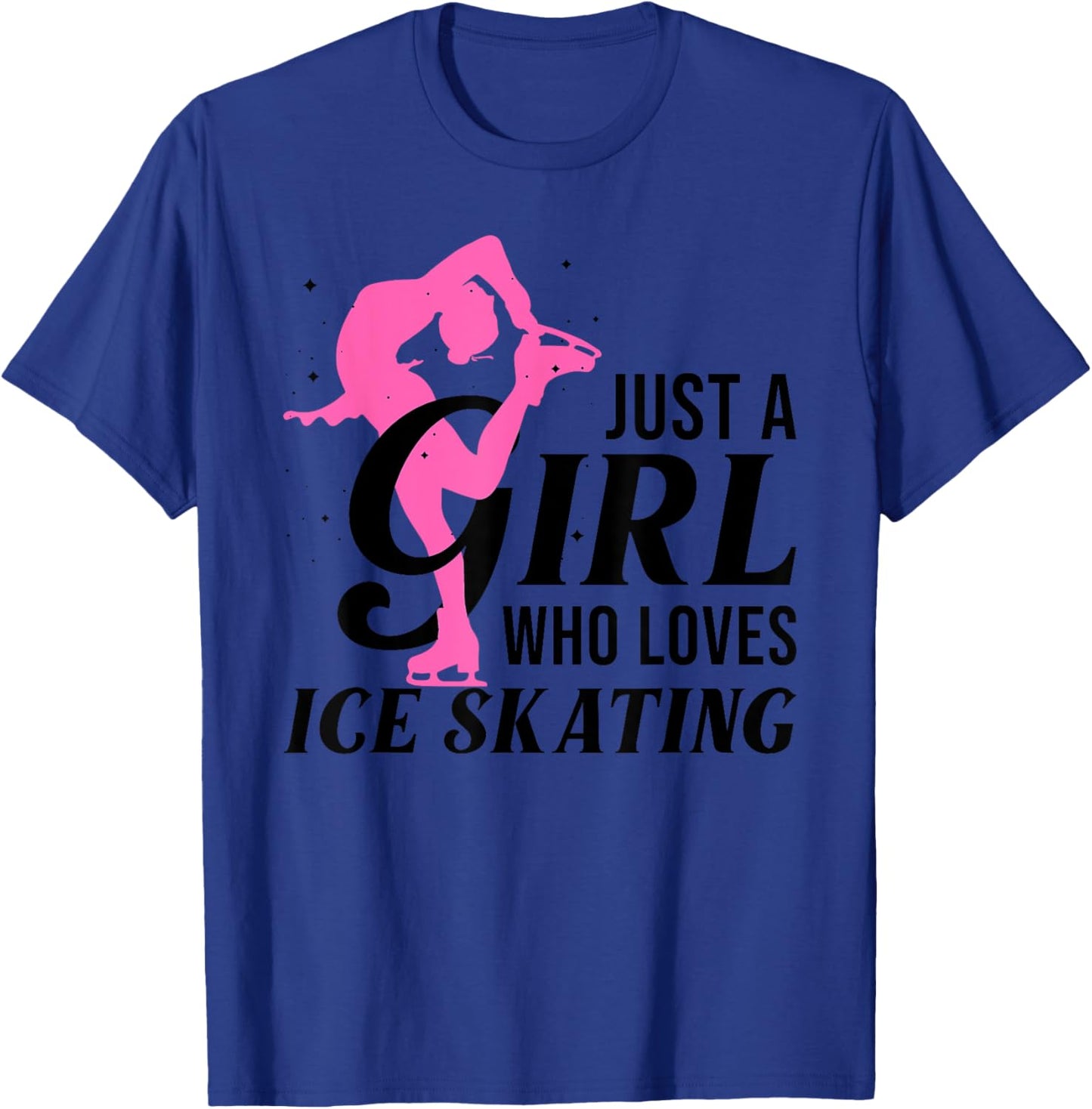 Funny Ice Skating Gift Girls Women Skater Figure Skating T-Shirt - T-Shirt | Royal