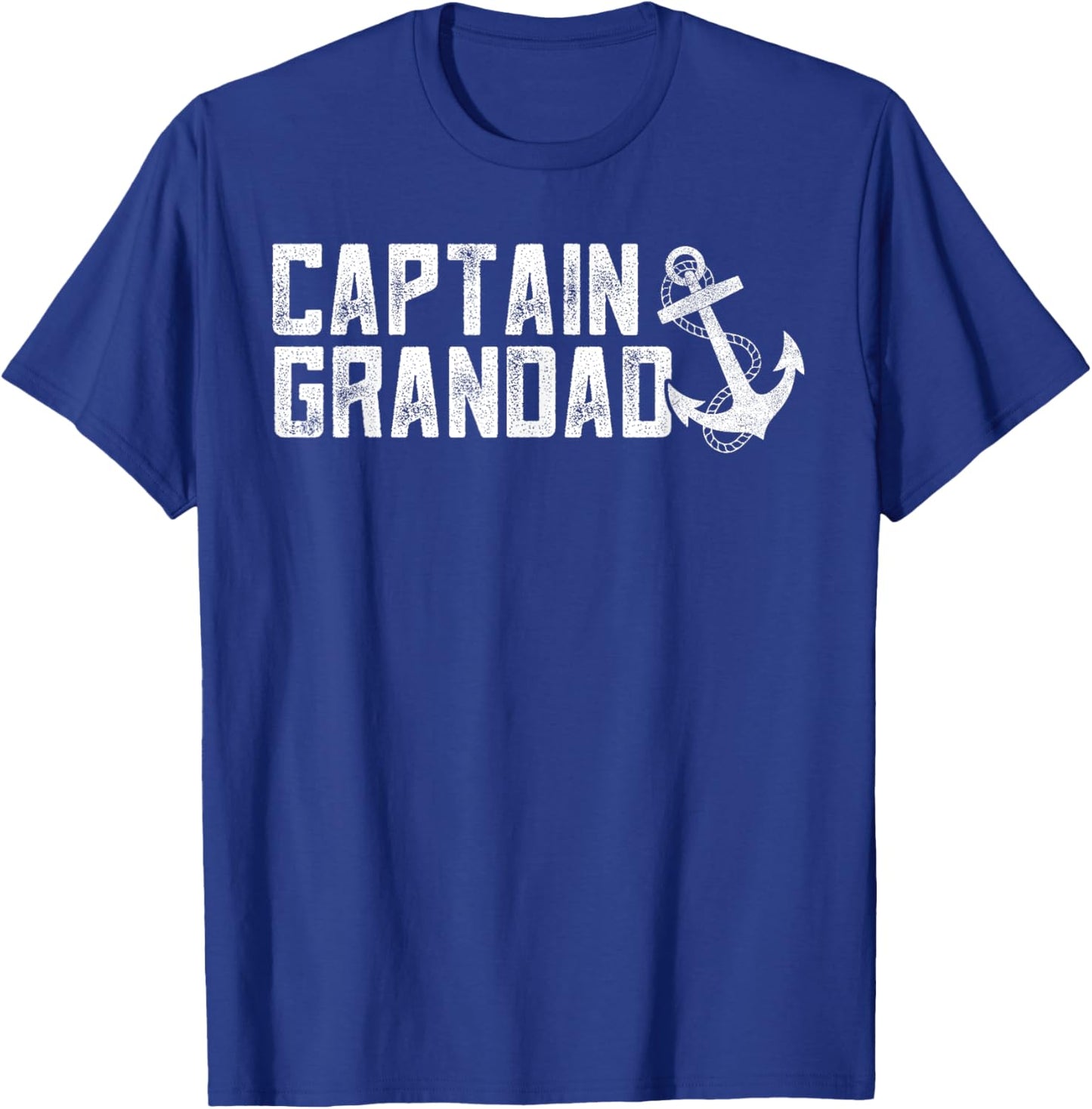Fathers Day Lake Life Apparel, Pontoon Boat Captain Grandad T-Shirt - T-Shirt | Royal