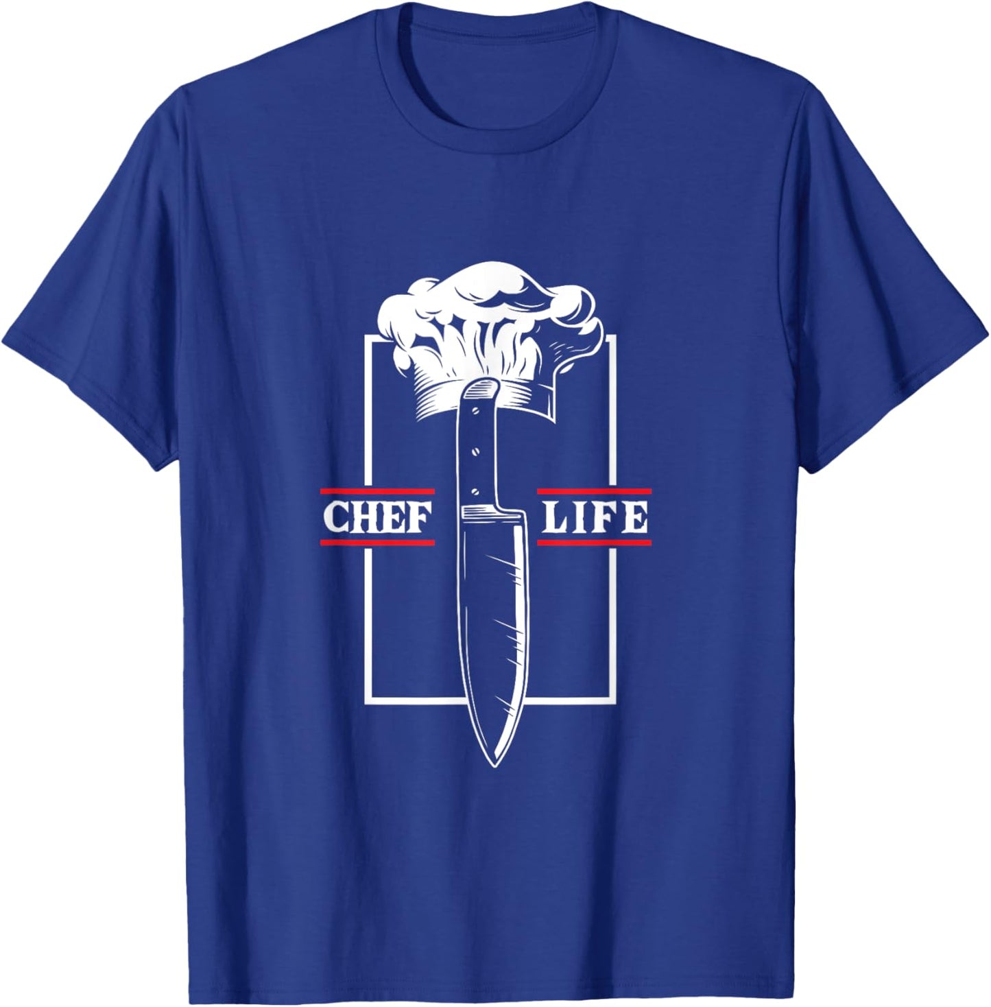 Chef Cook Life Knife Restaurant Cooking Food Culinary Grill T-Shirt - T-Shirt | Royal