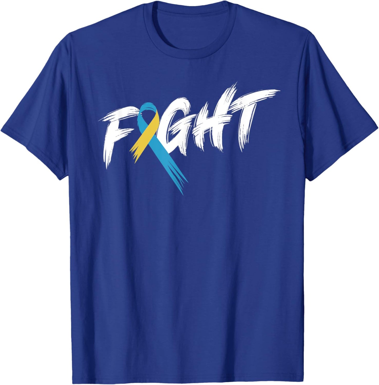 National Down Syndrome Awareness Month Fight Vintage T21 T-Shirt - T-Shirt | Royal