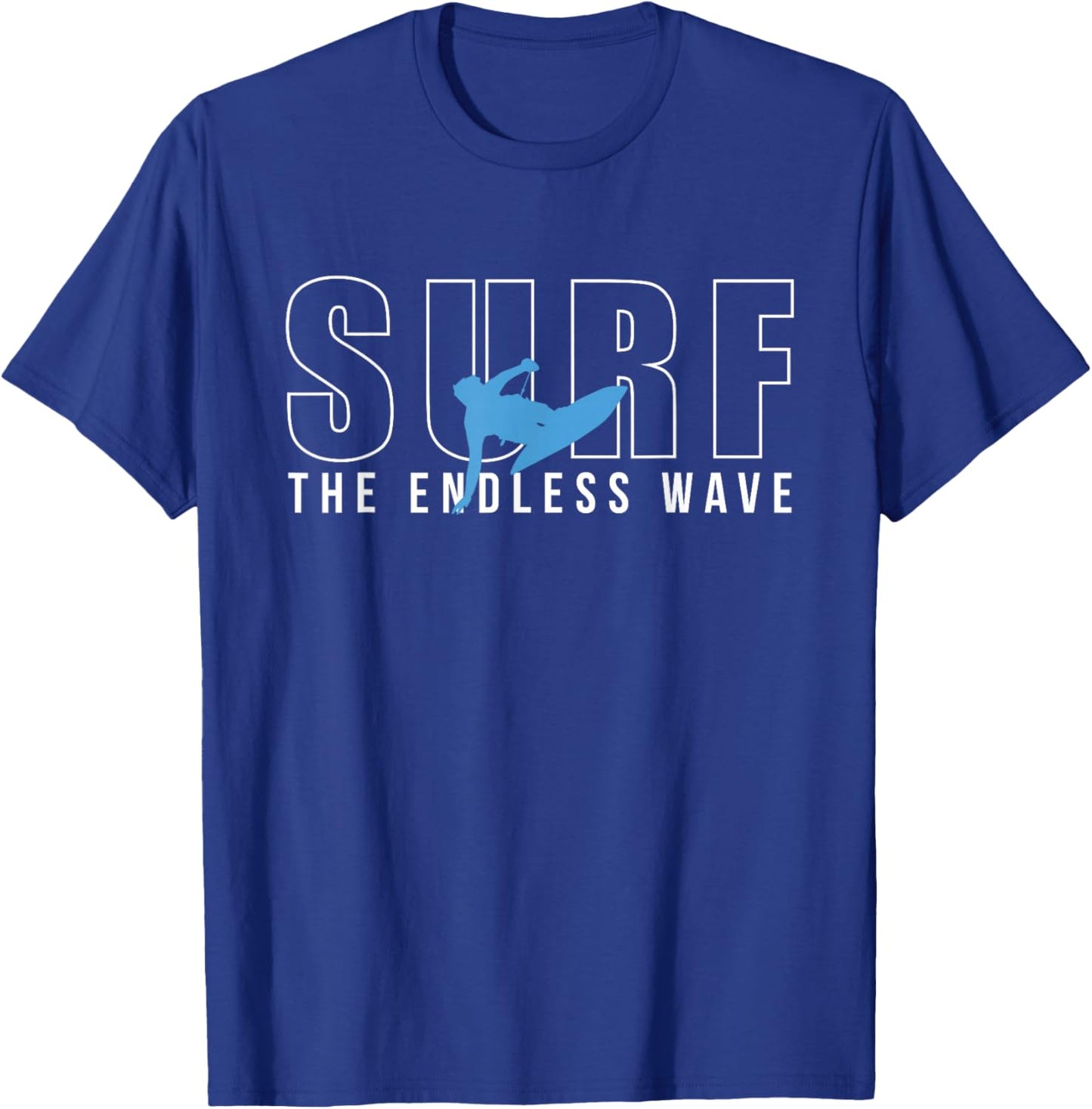 Surf The Endless Wave Wakeboard Wakeboarding Board Wakesurf T-Shirt - T-Shirt | Royal