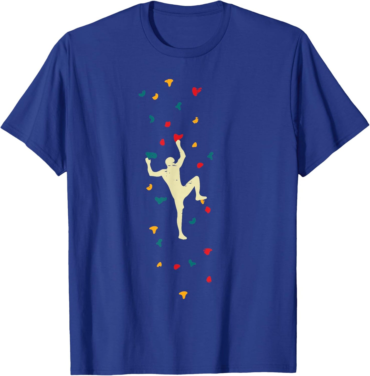 Indoor Climbing Bouldering Wall Climber Men Boys Kids Women T-Shirt - T-Shirt | Royal