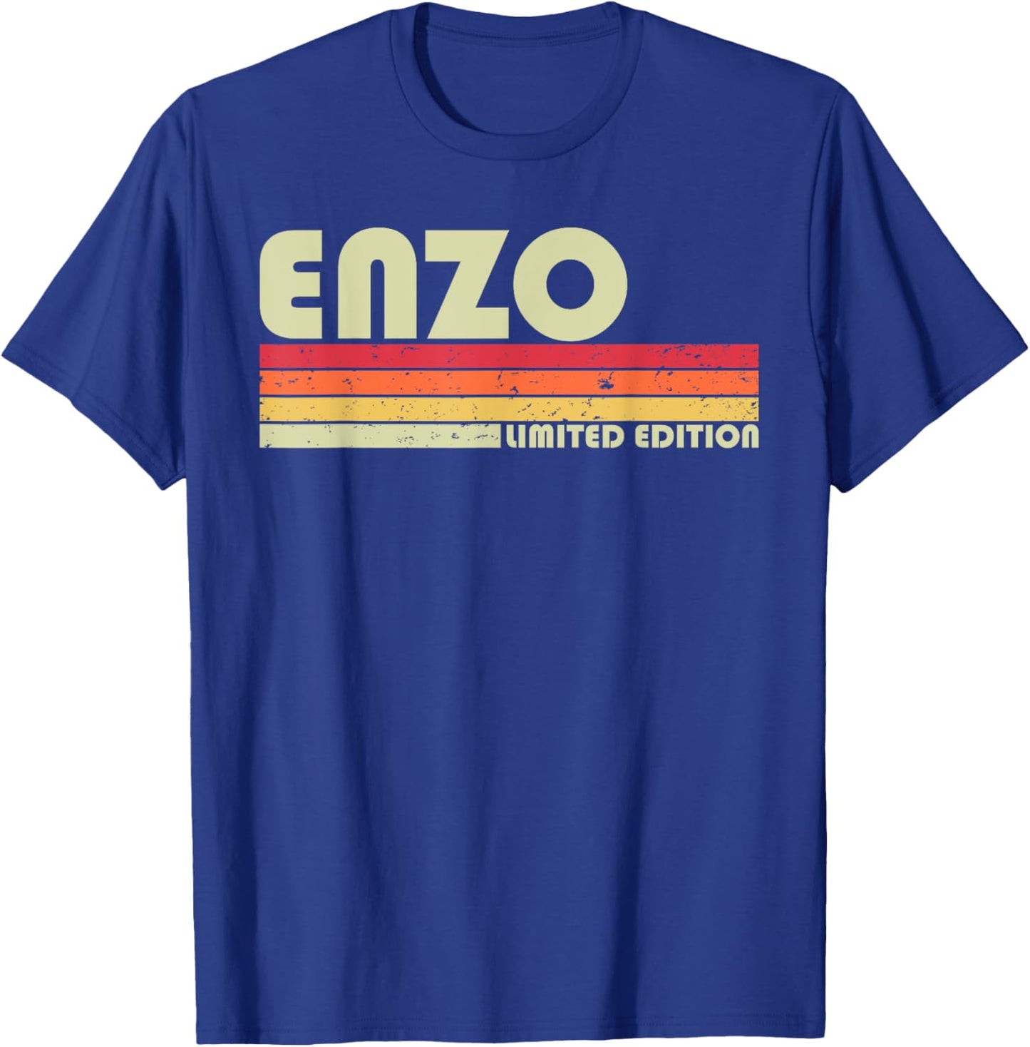 ENZO Gift Name Personalized Funny Retro Vintage Birthday T-Shirt - T-Shirt | Royal