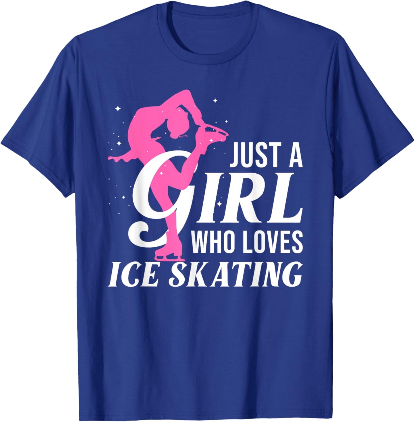 Funny Ice Skating Gift Girls Women Skater Figure Skating T-Shirt - T-Shirt | Royal