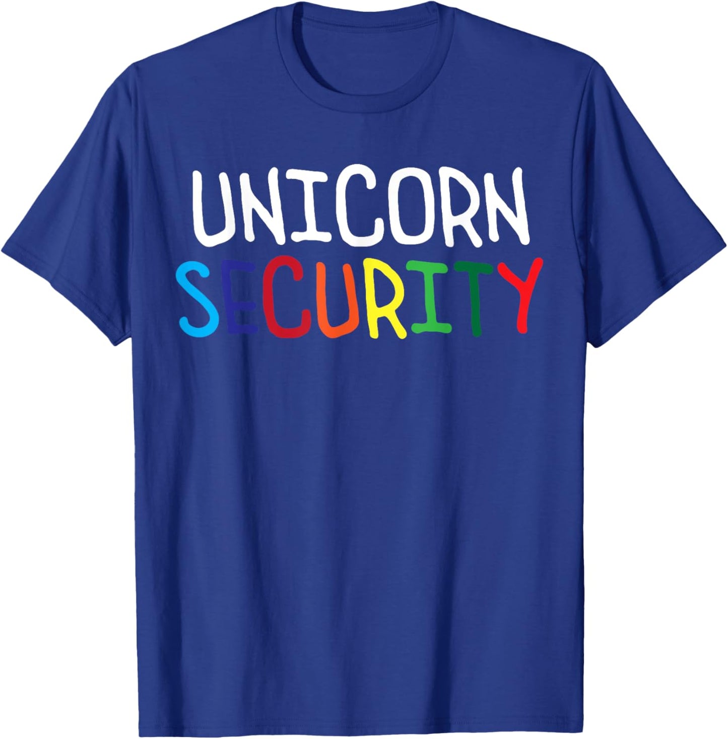 Halloween Mother Daughter Costume Unicorn Security Dad Mom T-Shirt - T-Shirt | Royal