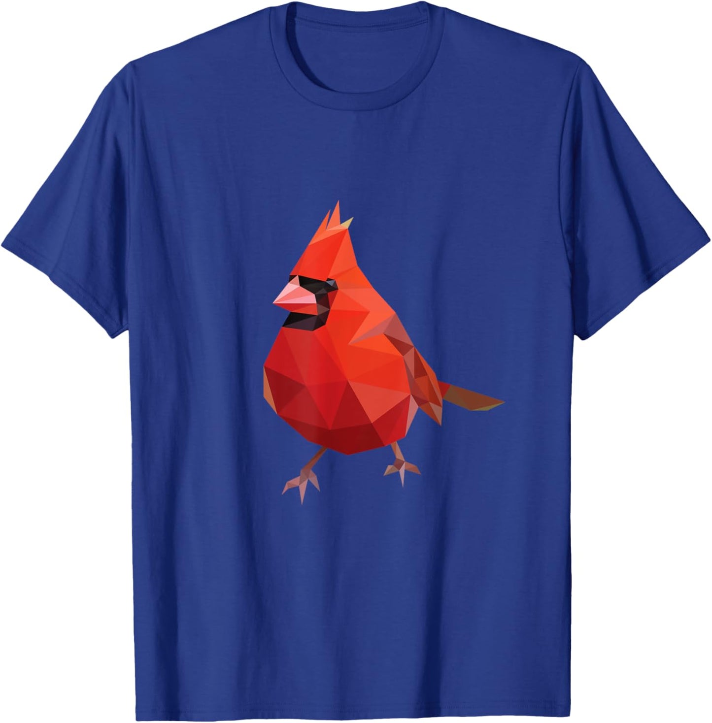 Northern Cardinal Bird Shirt Geometric Bird Lover Birder T-Shirt - T-Shirt | Royal
