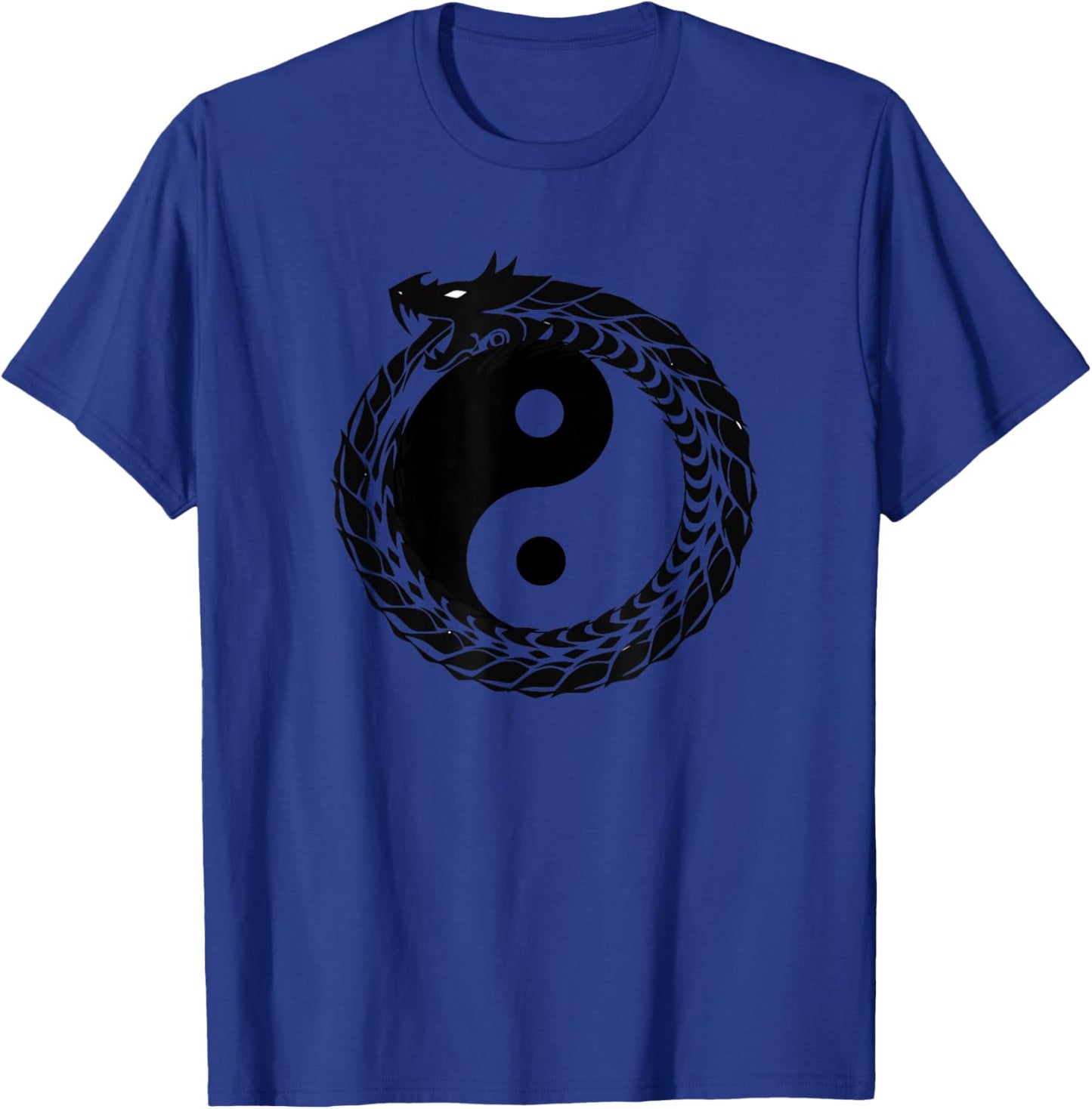 Yin Yang Dragon Feng Shui Ying Yang Taoism Zen Buddhism T-Shirt - T-Shirt | Royal