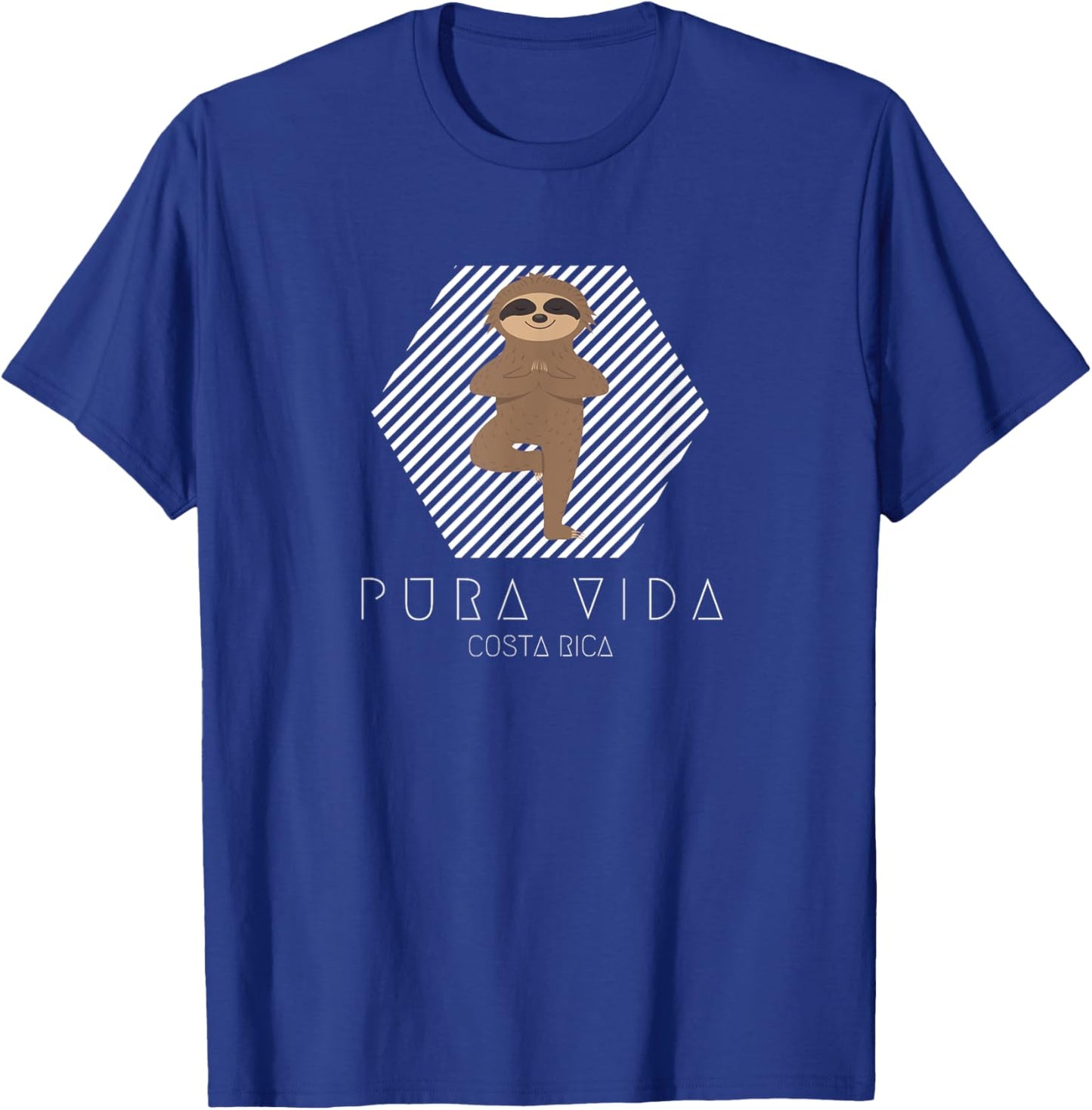 Costa Rica Yoga Sloth Pura Vida Souvenir T-Shirt - T-Shirt | Royal