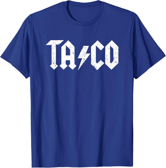 TA/CO (Taco) - Funny Saying Taco Lover Mexican Food Tacos T-Shirt - T-Shirt | Royal