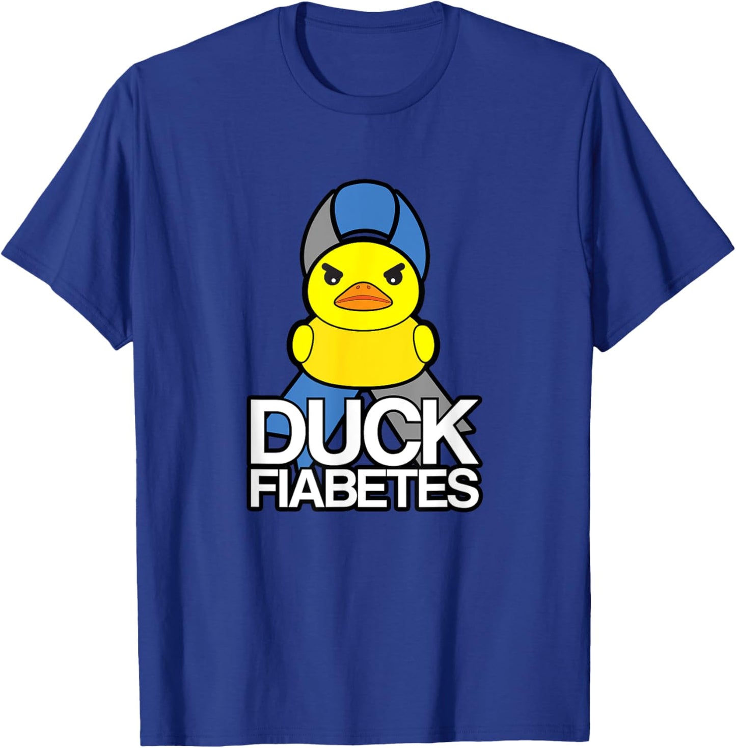 Duck Fiabetes Type One Diabetes T1D Funny Diabetic T-Shirt - T-Shirt | Royal