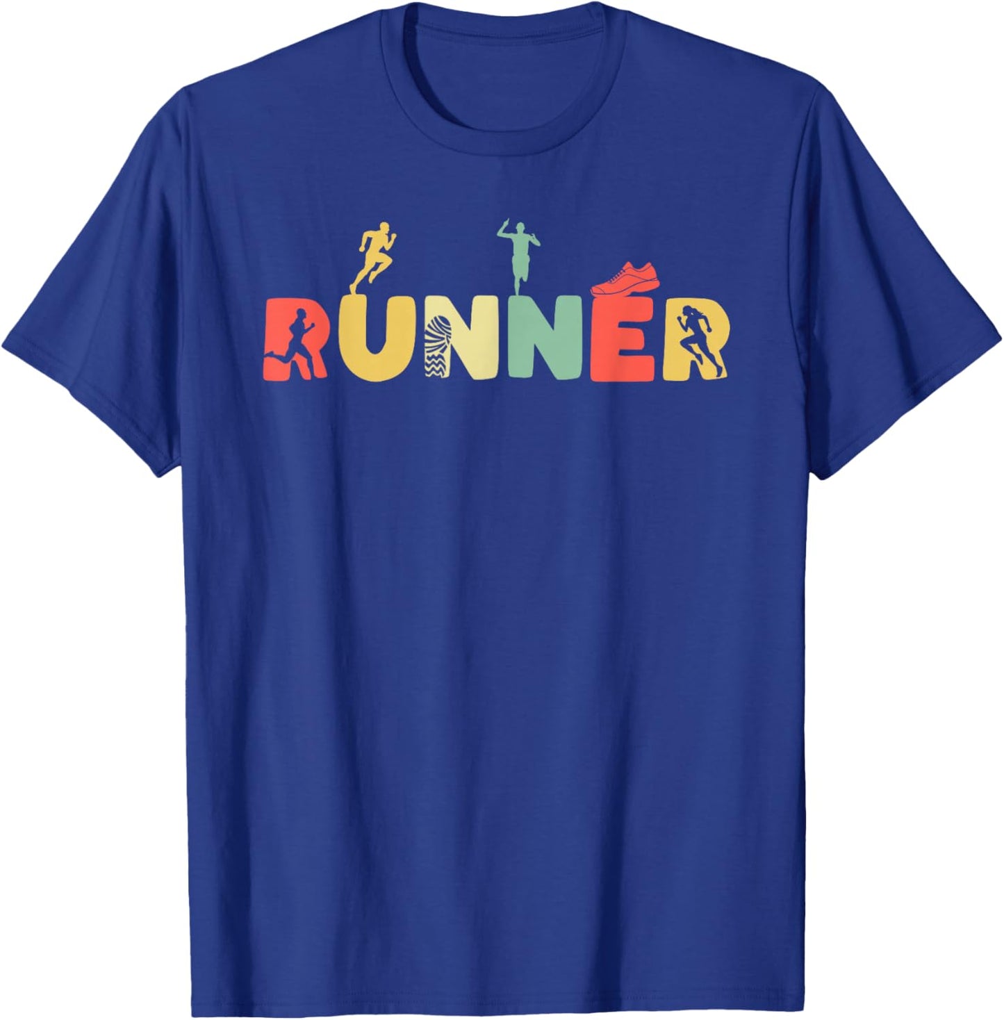 Retro Jogging Running Sports Jogging Runner – Vintage Runner T-Shirt - T-Shirt | Royal