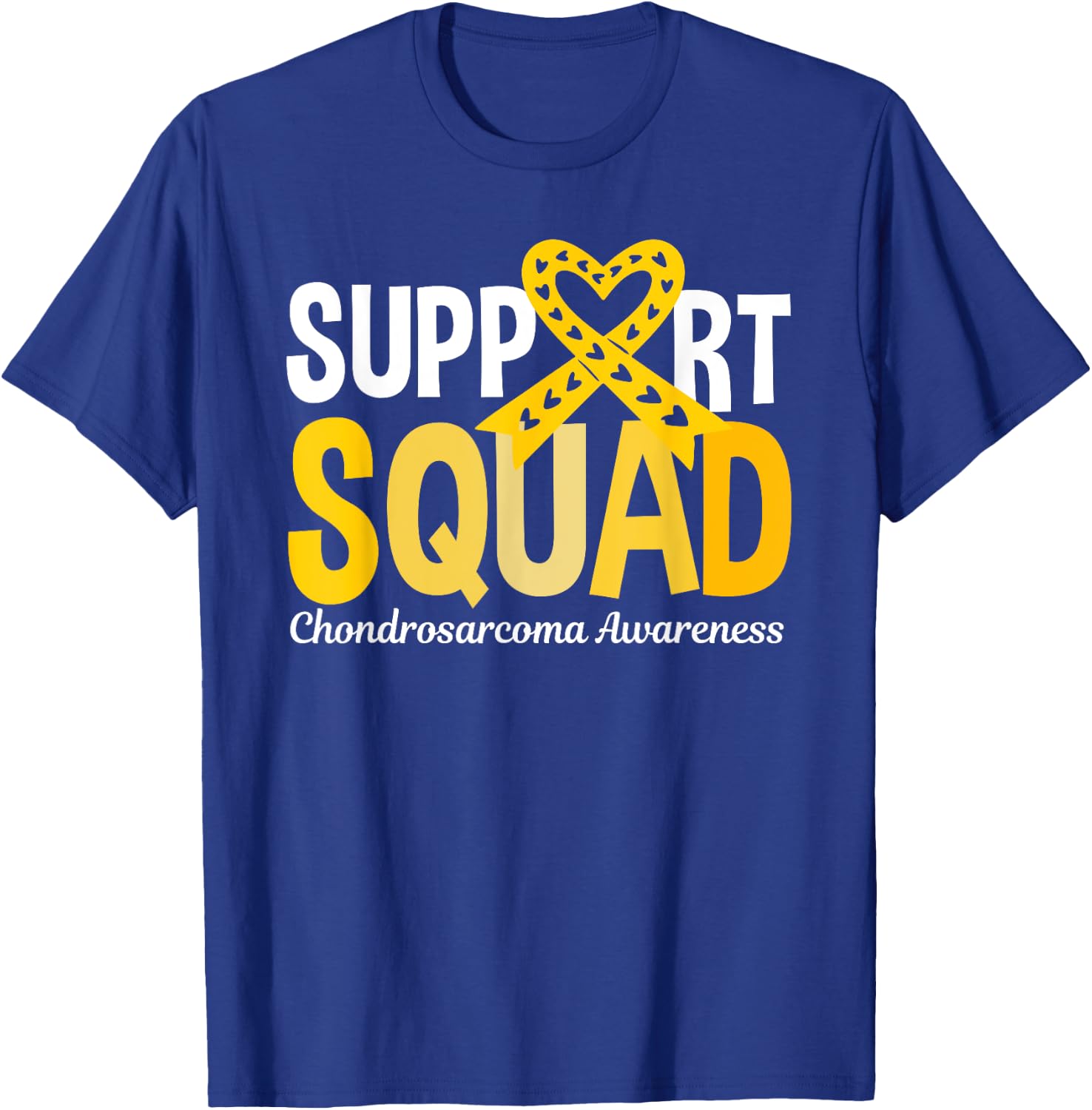 Support Squad Chondrosarcoma Awareness T-Shirt - T-Shirt | Royal