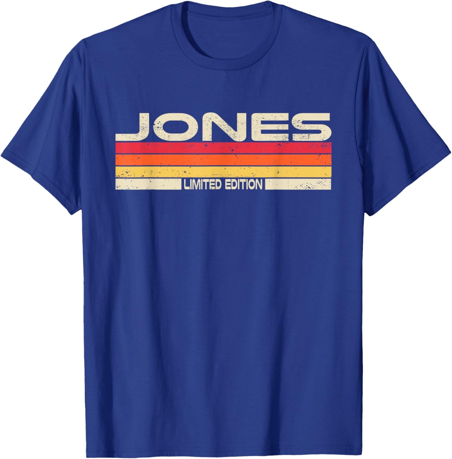 Jones Surname Birthday Family Reunion 80s 90s Sunset T-Shirt - T-Shirt | Royal