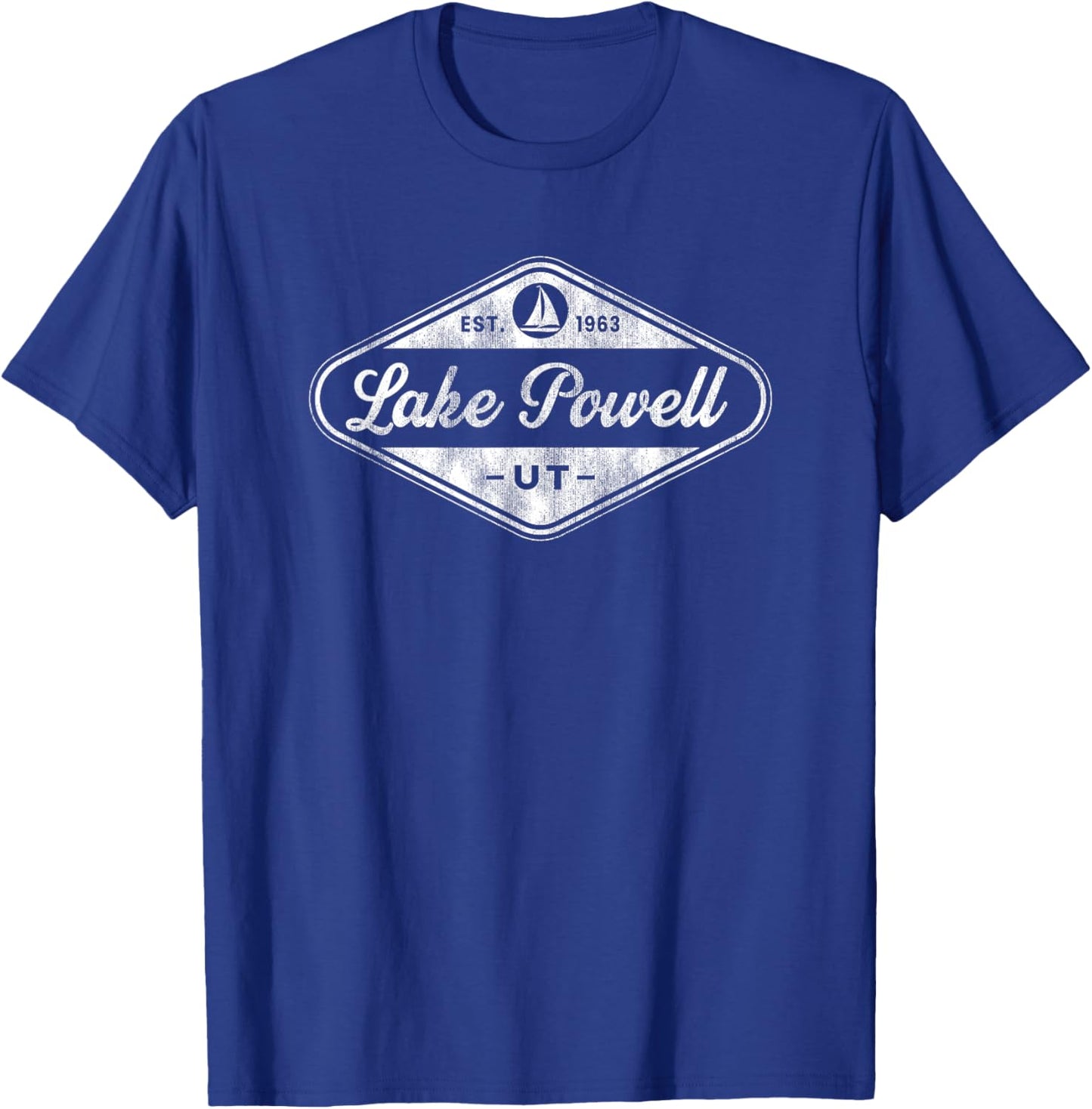 Retro Lake Powell Arizona Vacation Fishing Boat Souvenir T-Shirt - T-Shirt | Royal