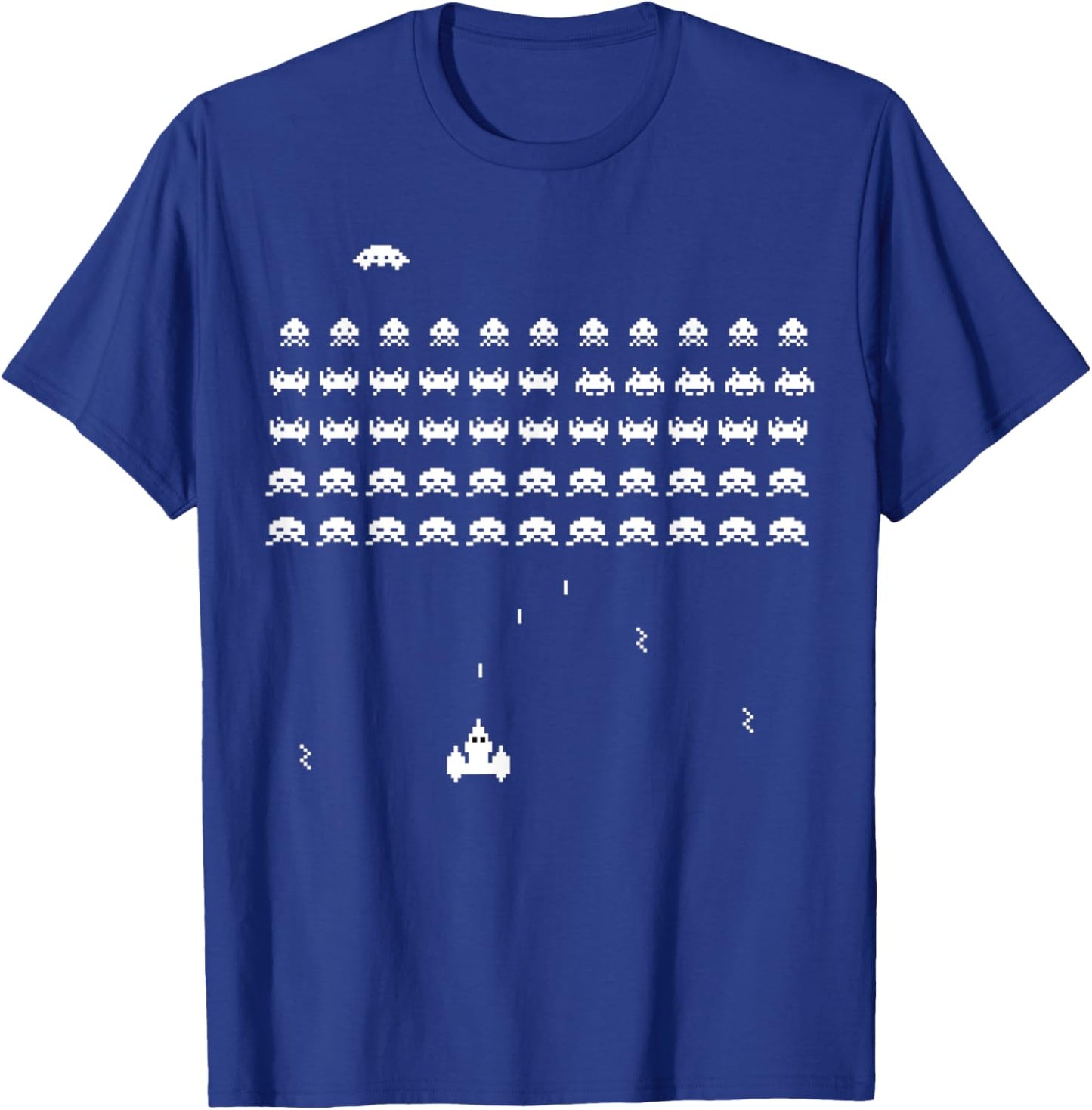 Retro Vintage video game space shooter arcade T-Shirt - T-Shirt | Royal
