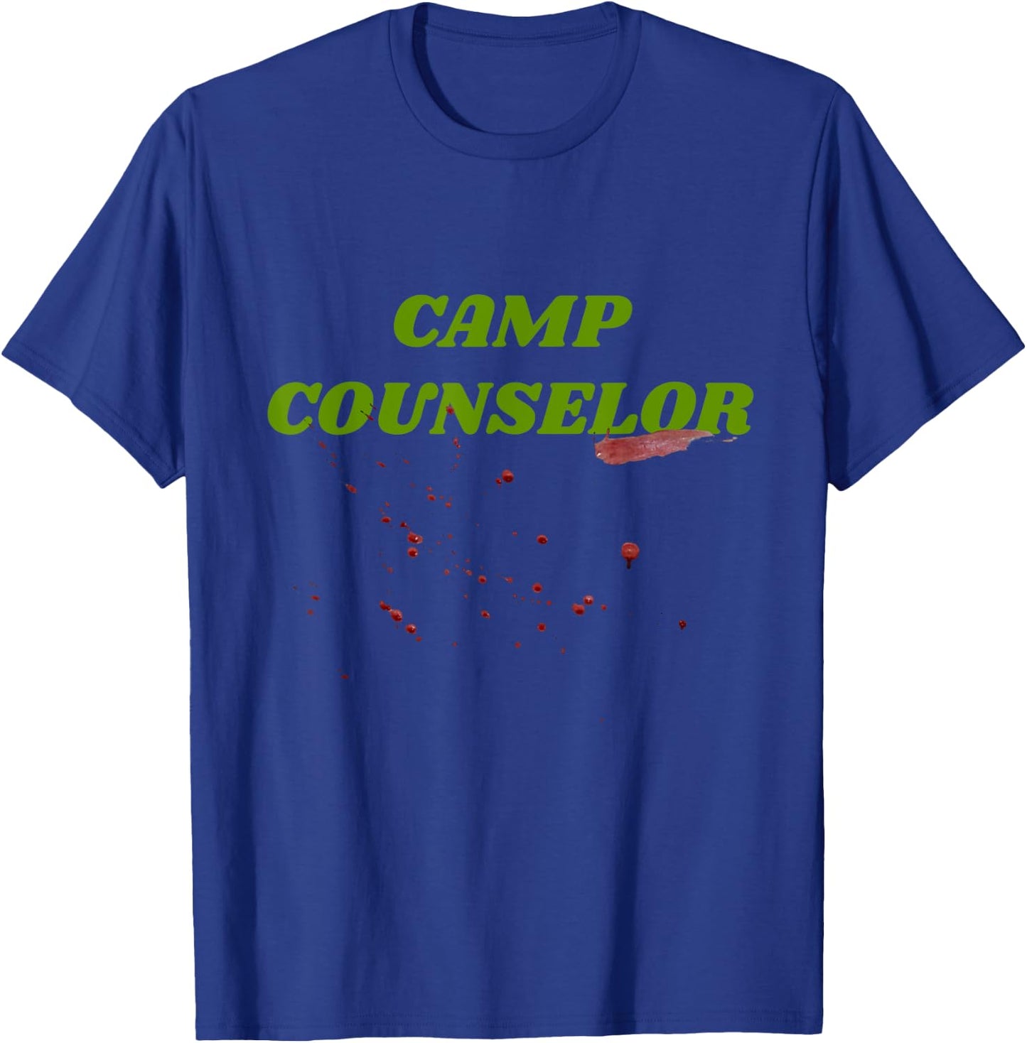 Horror Fan 80s Movie Camp Counselor Blood Halloween Costume T-Shirt - T-Shirt | Royal
