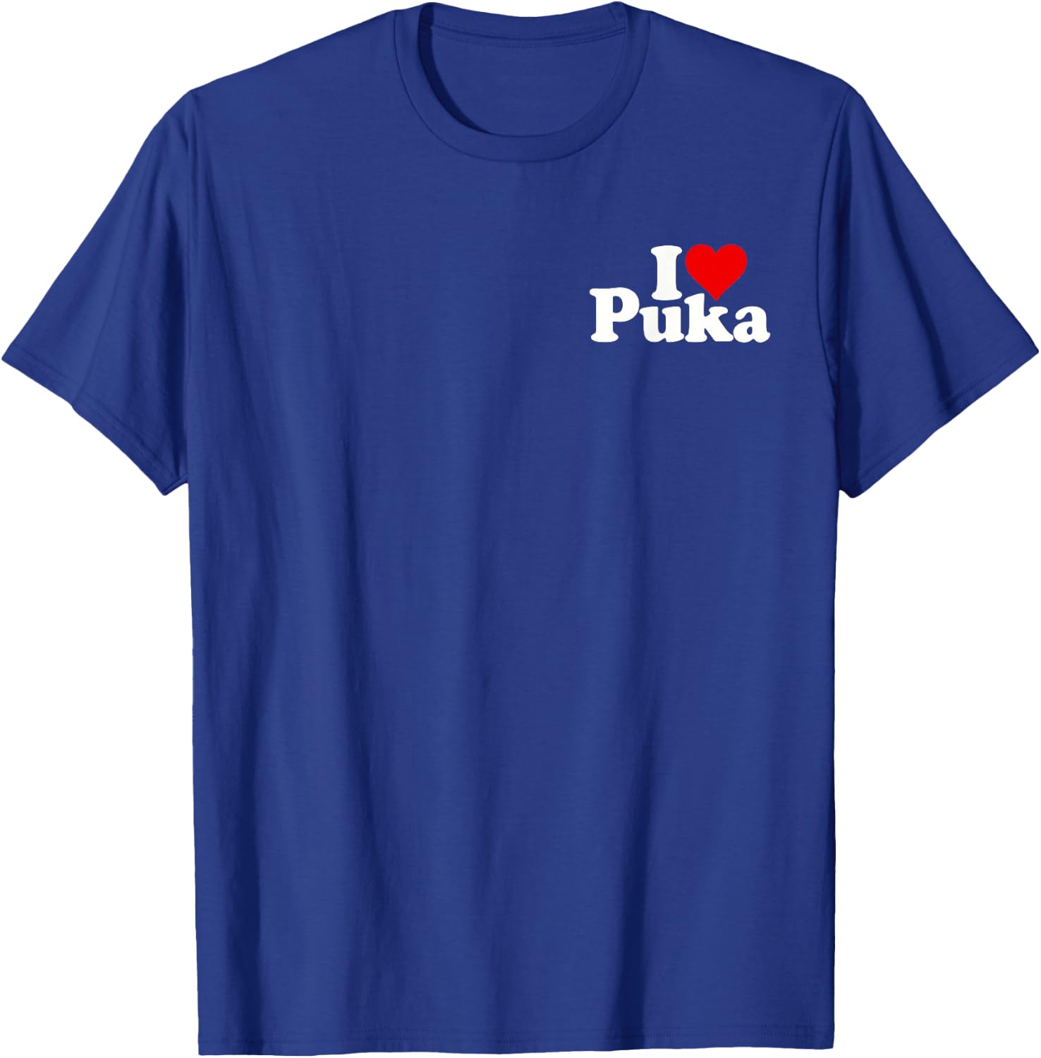 I Love Heart Puka T-Shirt - T-Shirt | Royal