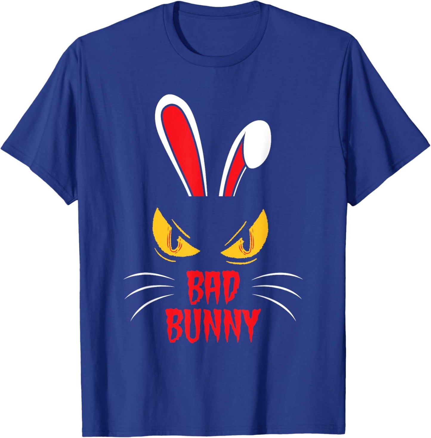 Bad Rabbit Creepy Rabbit Cool Animal Friend T-Shirt - T-Shirt | Royal