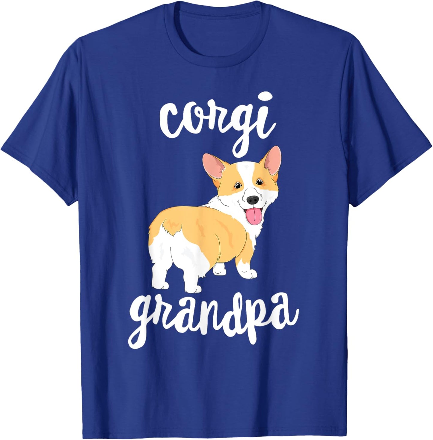Welsh Corgi Grandpa Pawpa Dog Grandparents Grand Paw Women Girls Kids T-Shirt - T-Shirt | Royal