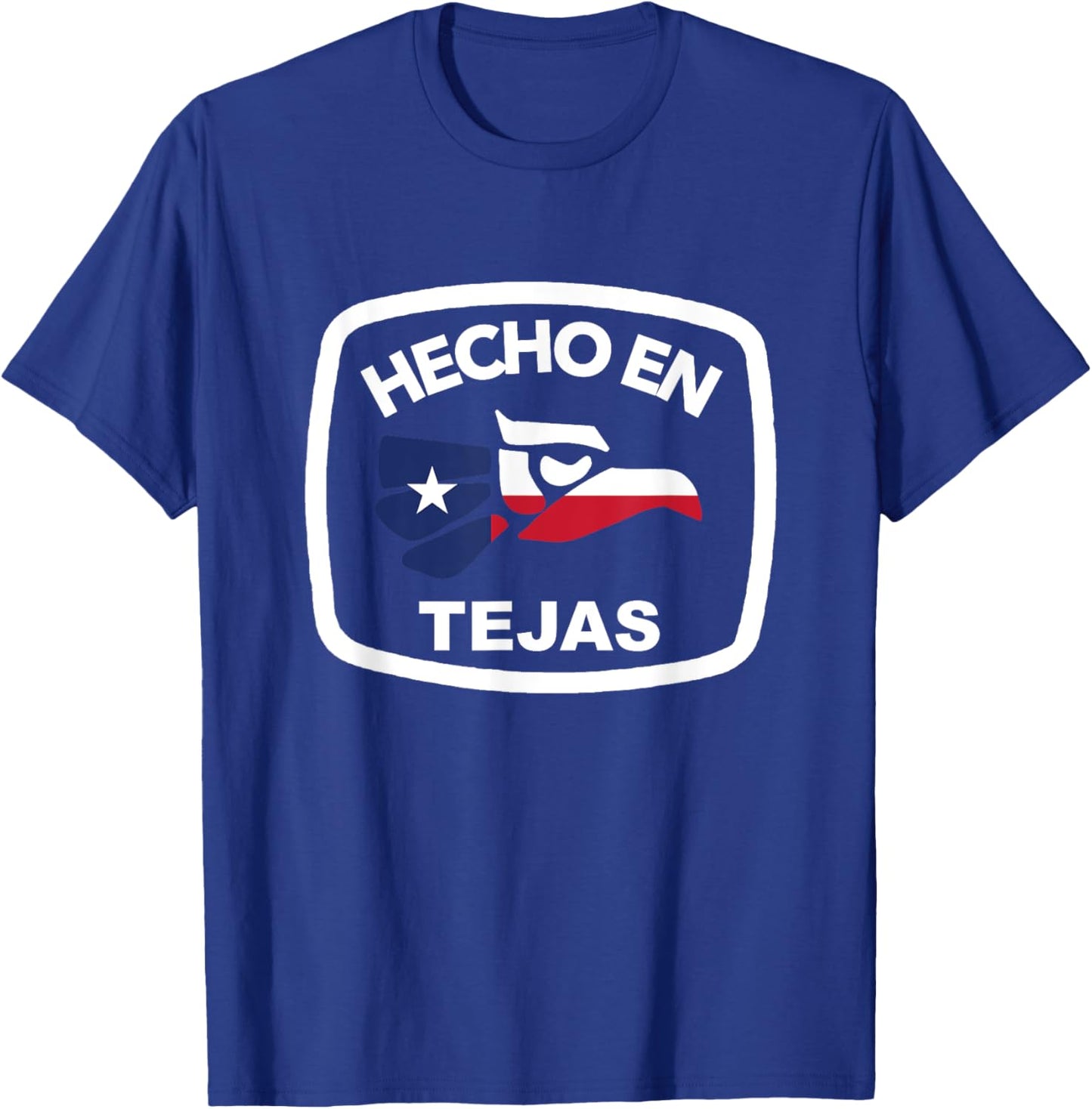 Texas Mexican Roots Mexico Ancestry Heritage Hecho en Tejas T-Shirt - T-Shirt | Royal