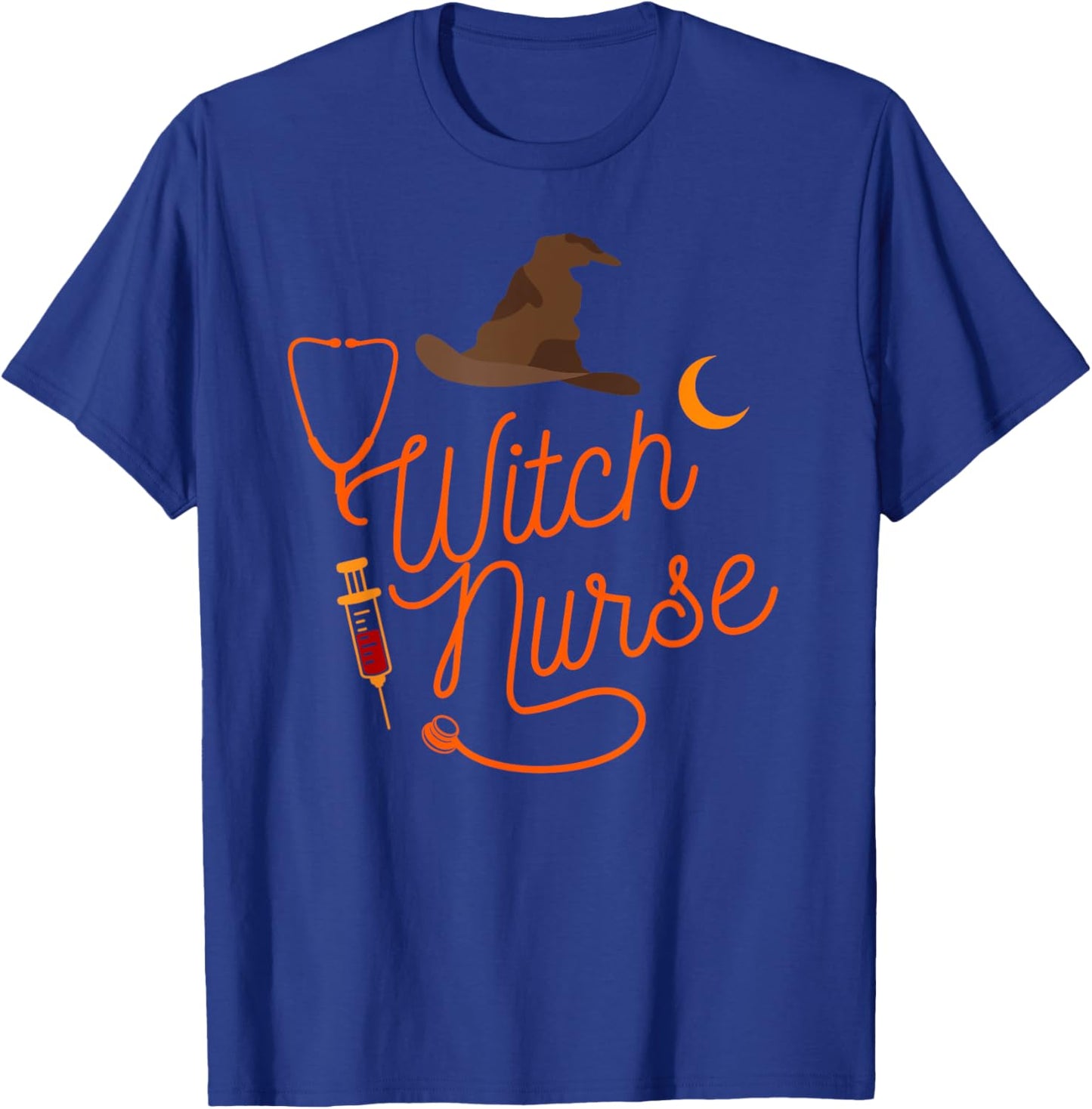 I'm the Nurse Witch - RN and ER Nurse Halloween T-Shirt - T-Shirt | Royal