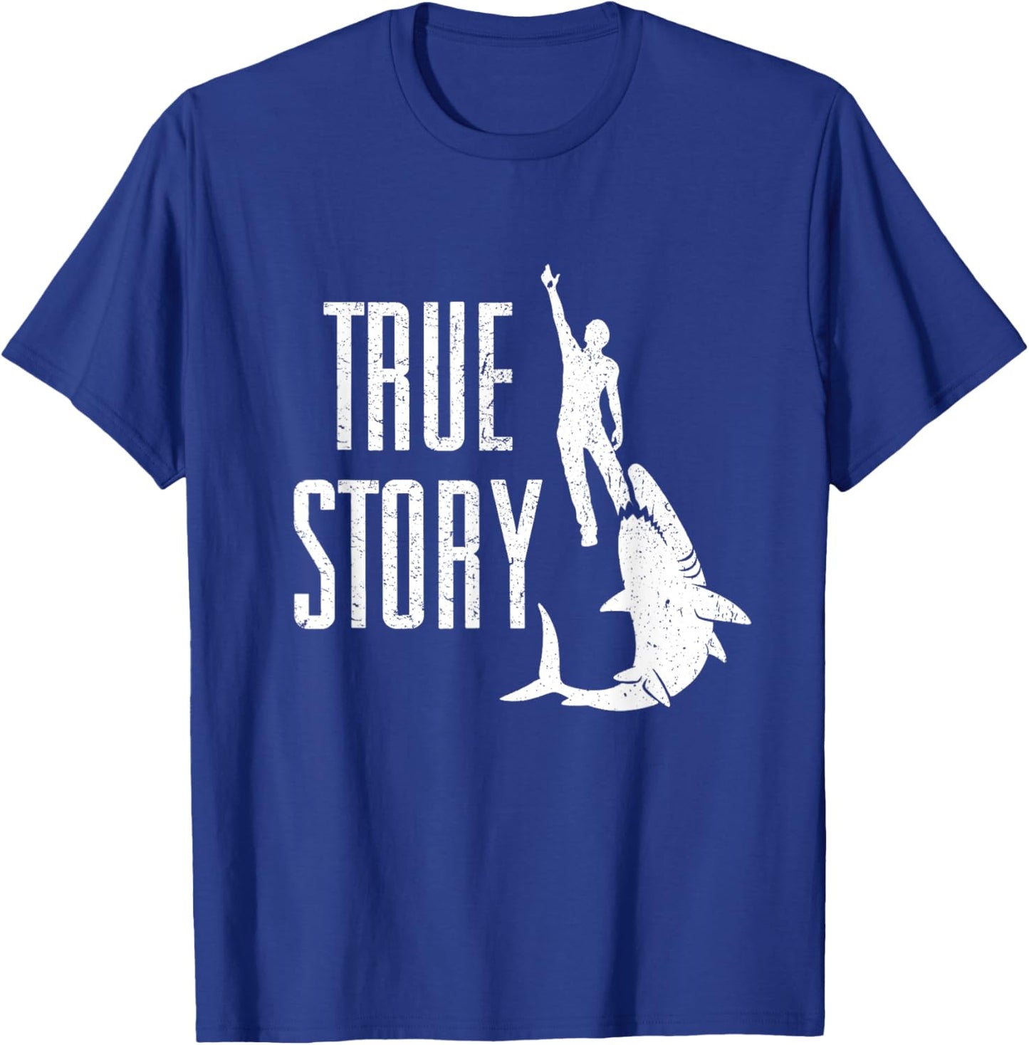 True Story Shark Eating Leg - Funny Amputee Amputation T-Shirt - T-Shirt | Royal