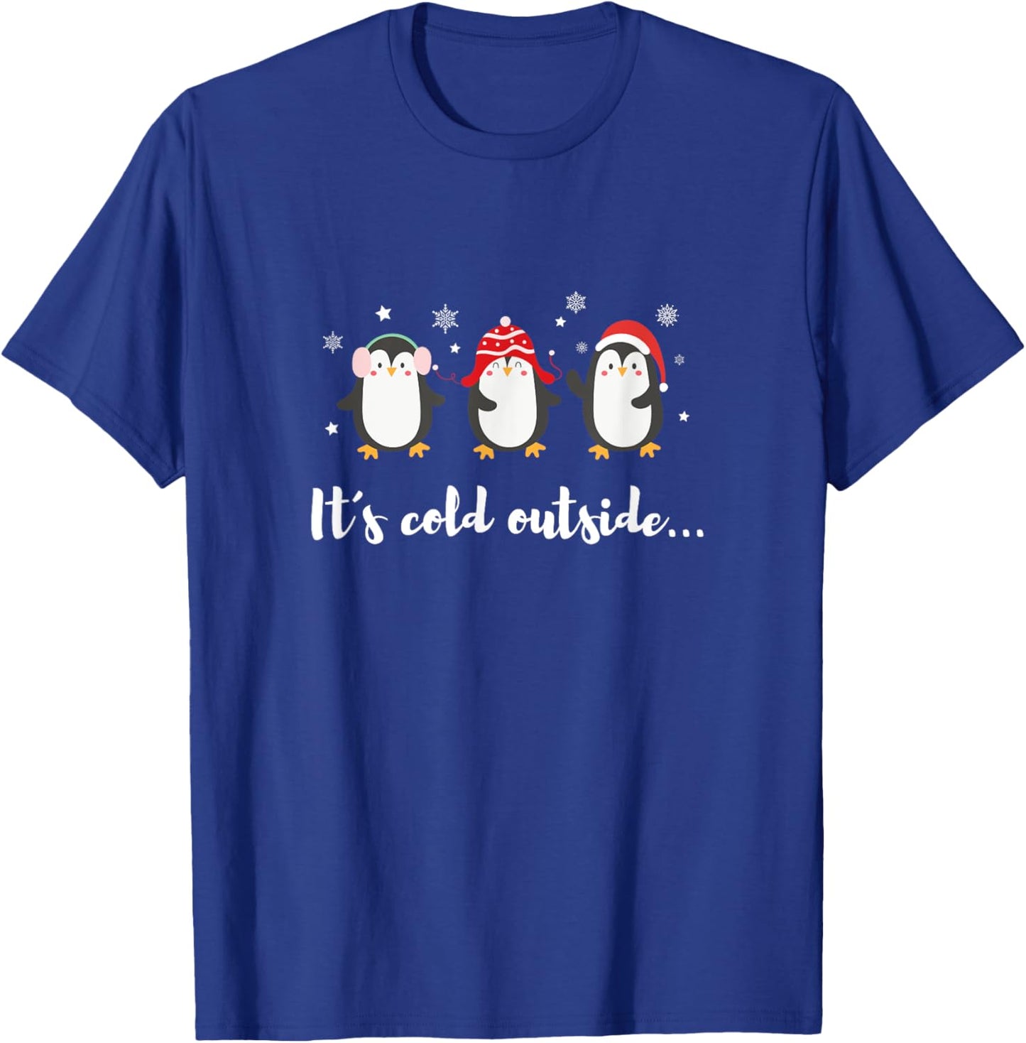 Penguins Christmas T-Shirt - T-Shirt | Royal