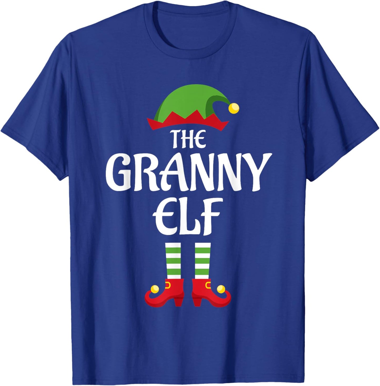 Granny Elf Family Matching Group Christmas Grandma T-Shirt - T-Shirt | Royal