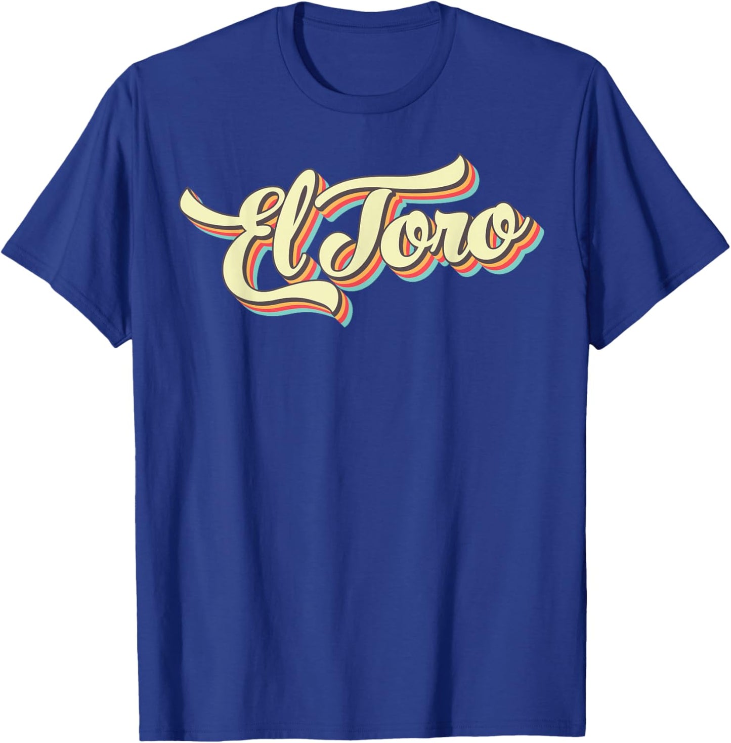 El Toro Retro Art Baseball Font Vintage T-Shirt - T-Shirt | Royal