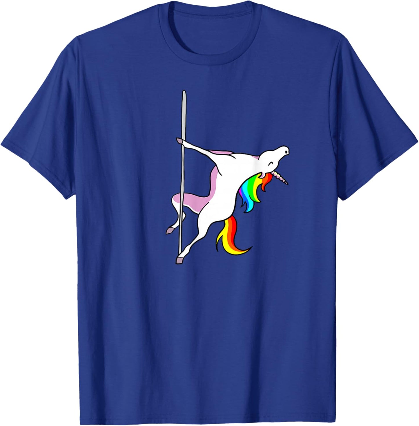 Unicorn Pole Dancer funny Pole Dancing Unicorn T-Shirt - T-Shirt | Royal