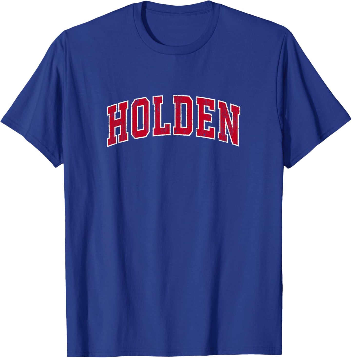 Holden Massachusetts MA Vintage Sports Design Red Design T-Shirt - T-Shirt | Royal