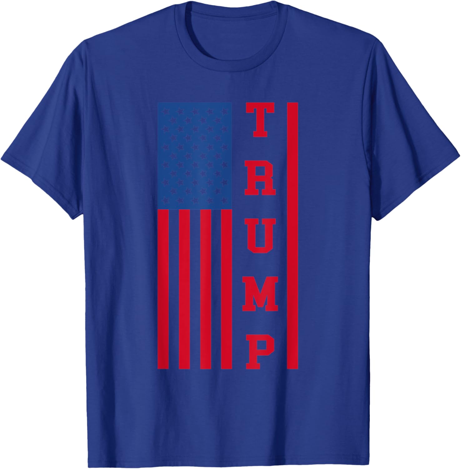 Trump Republicans Red And Blue Trump American Flag Women Kids Men T-Shirt - T-Shirt | Royal