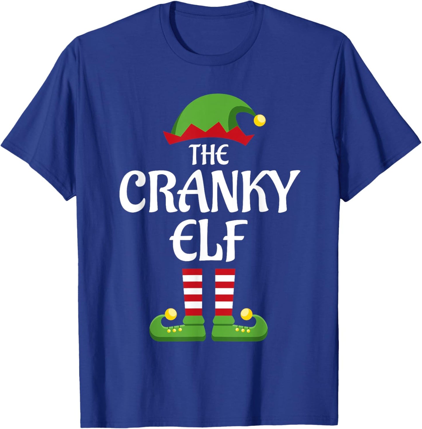 Cranky Elf Family Matching Group Christmas T-Shirt - T-Shirt | Royal